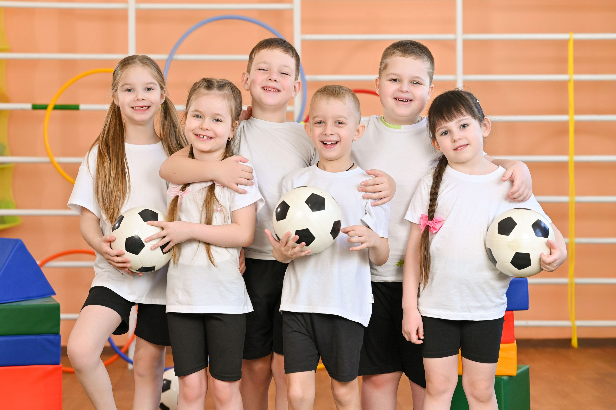 Детский сад на физкультуре. Семейный фотограф в г. Воскресенск Наталия Молева