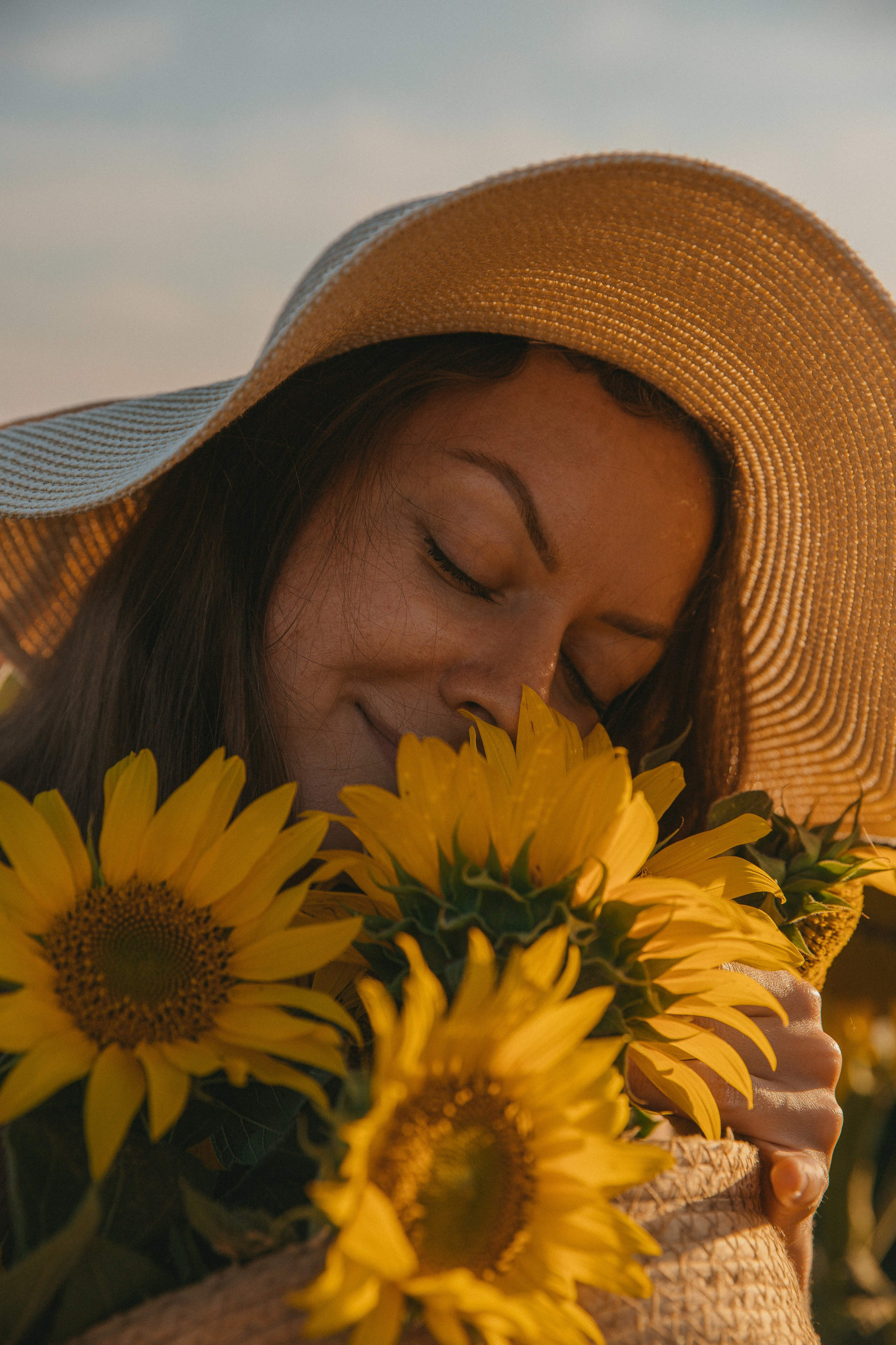 Сьемка в подсолнухах