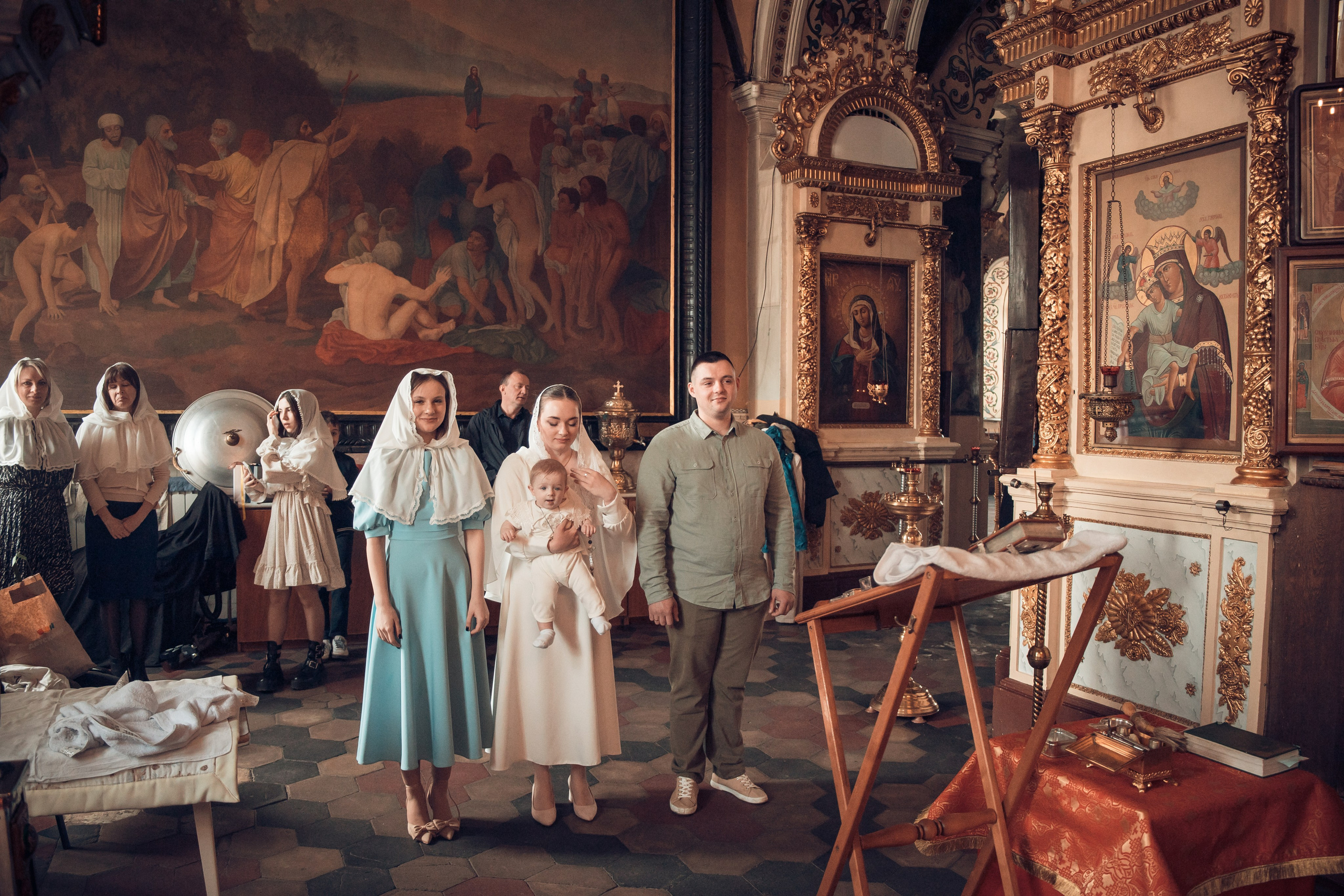 Таинство Крещения Ивана. Борисо-Глебский кафедральный собор. Семейный фотограф в Рязани и Рязанской области