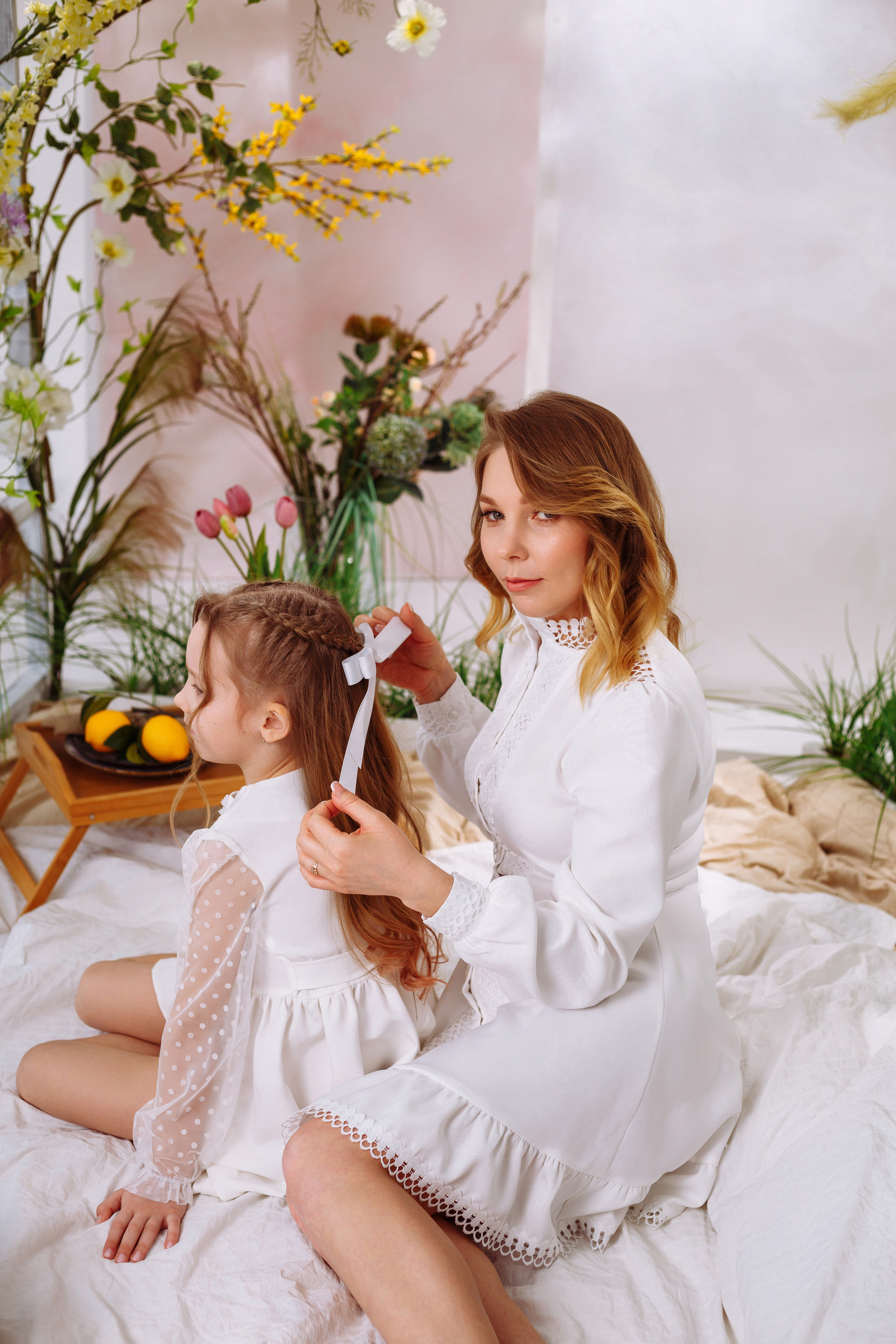 Наталья и Полина (фотодень «Весна»). Фотограф новорожденных Тверь Диана Муляева