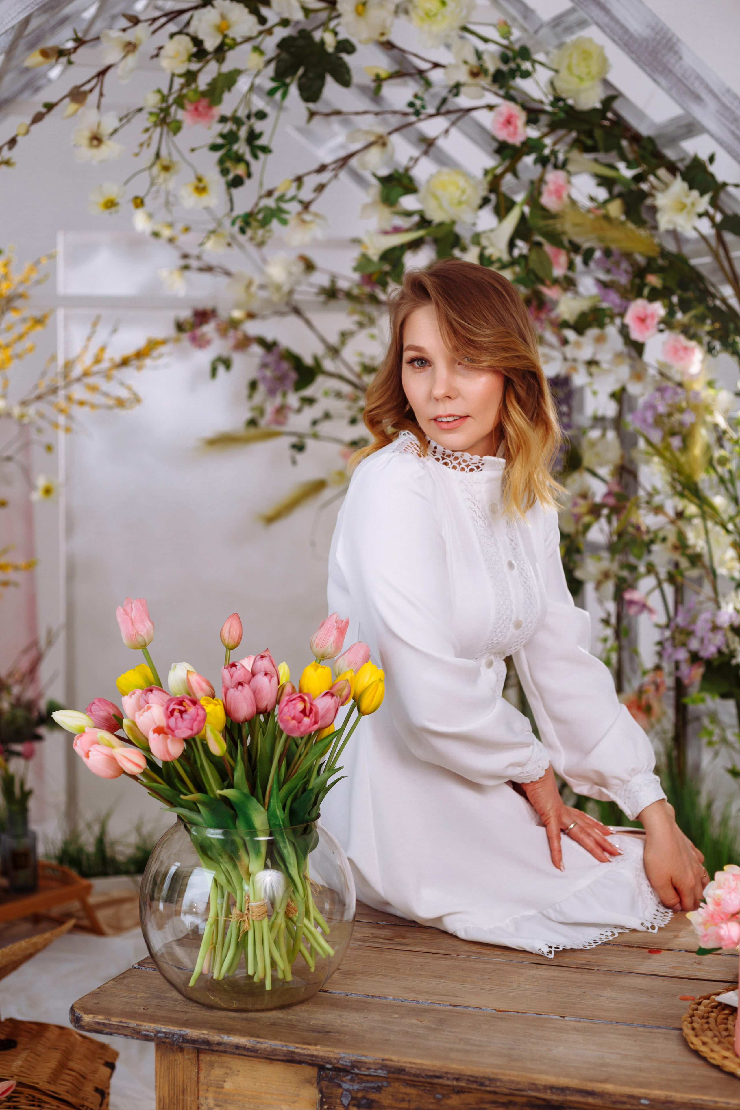 Наталья и Полина (фотодень «Весна»). Фотограф новорожденных Тверь Диана Муляева