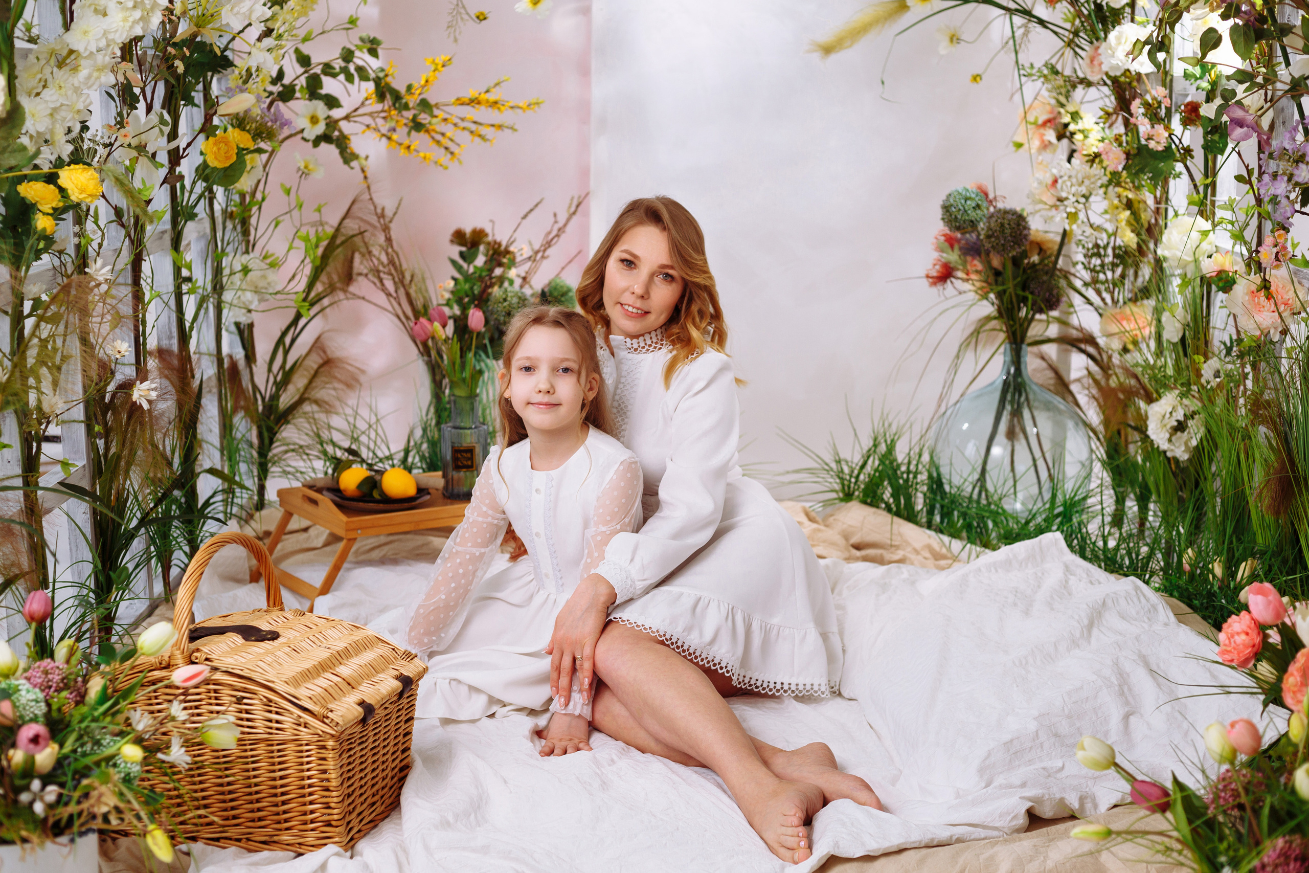 Наталья и Полина (фотодень «Весна»). Фотограф новорожденных Тверь Диана Муляева