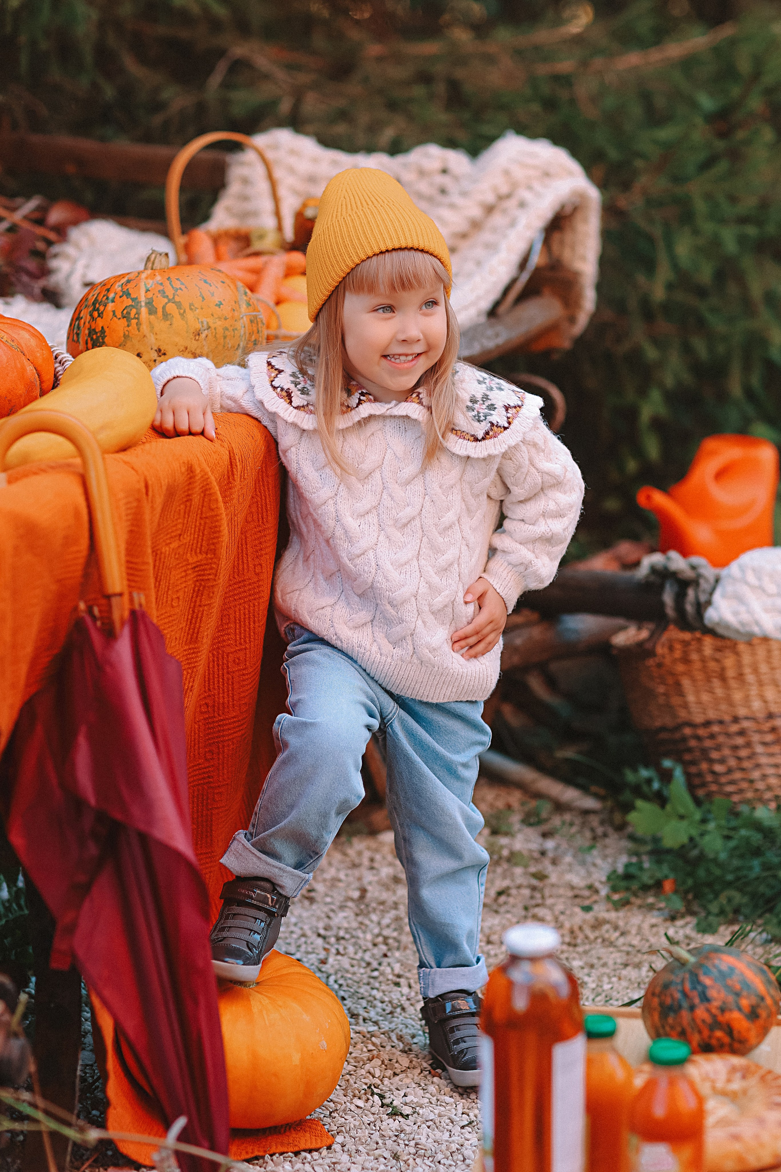 Тыквы. Семейный фотограф Тюмень, фотограф на роды Салмина Мария