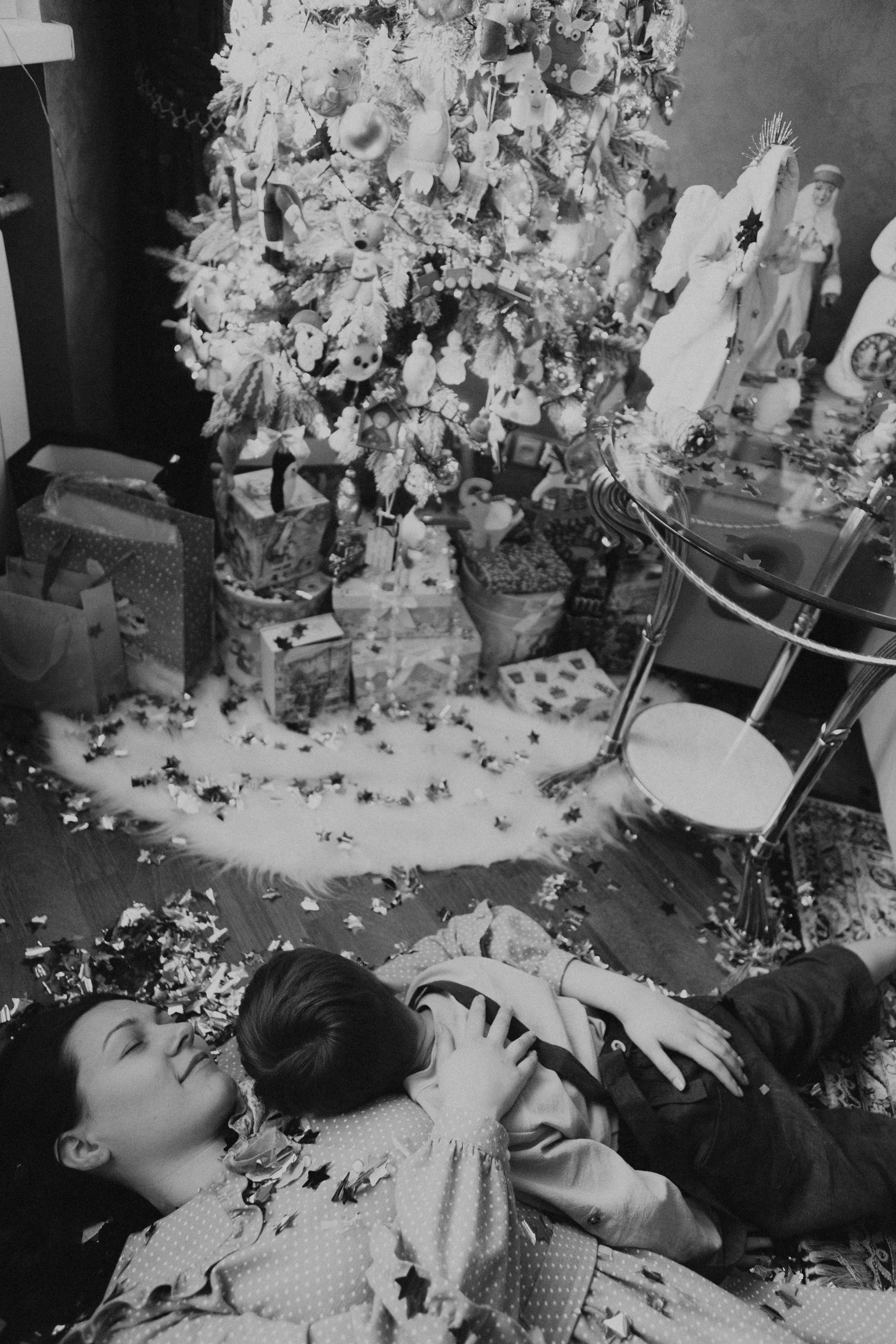 Новогодняя фотосессия дома Москва. Семейный фотограф Маша Тимофеева | Москва