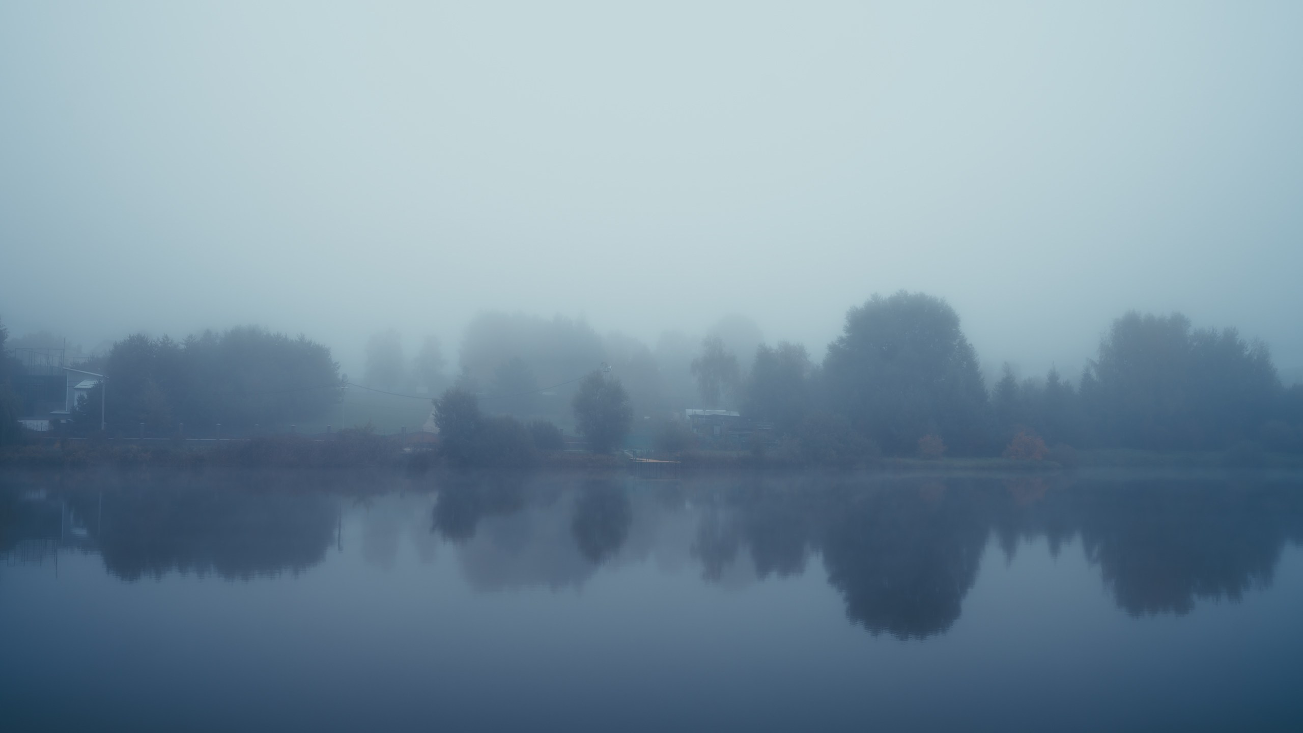 Туманное утро. Komonev