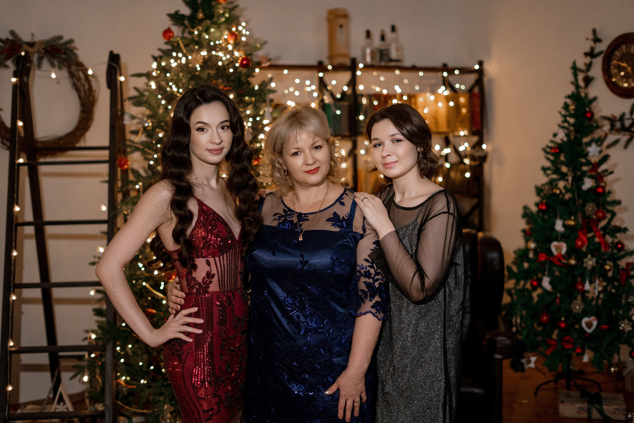 Новогодняя фотостудия. Семейный фотограф СПб Анастасия Василь. Фотосессия на годик