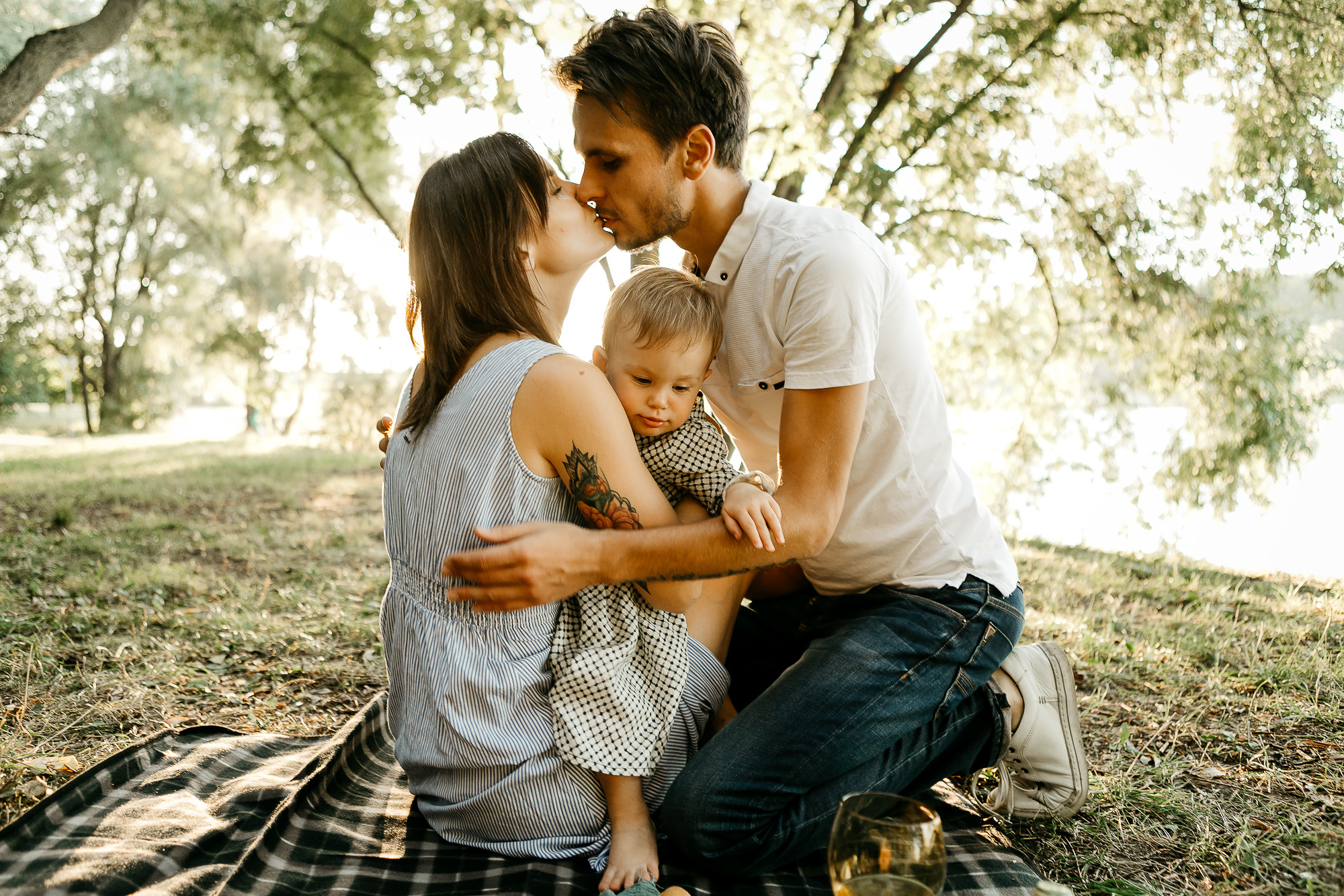 Семейная фотосессия — прогулка в парке. Семейный фотограф Маша Тимофеева | Москва
