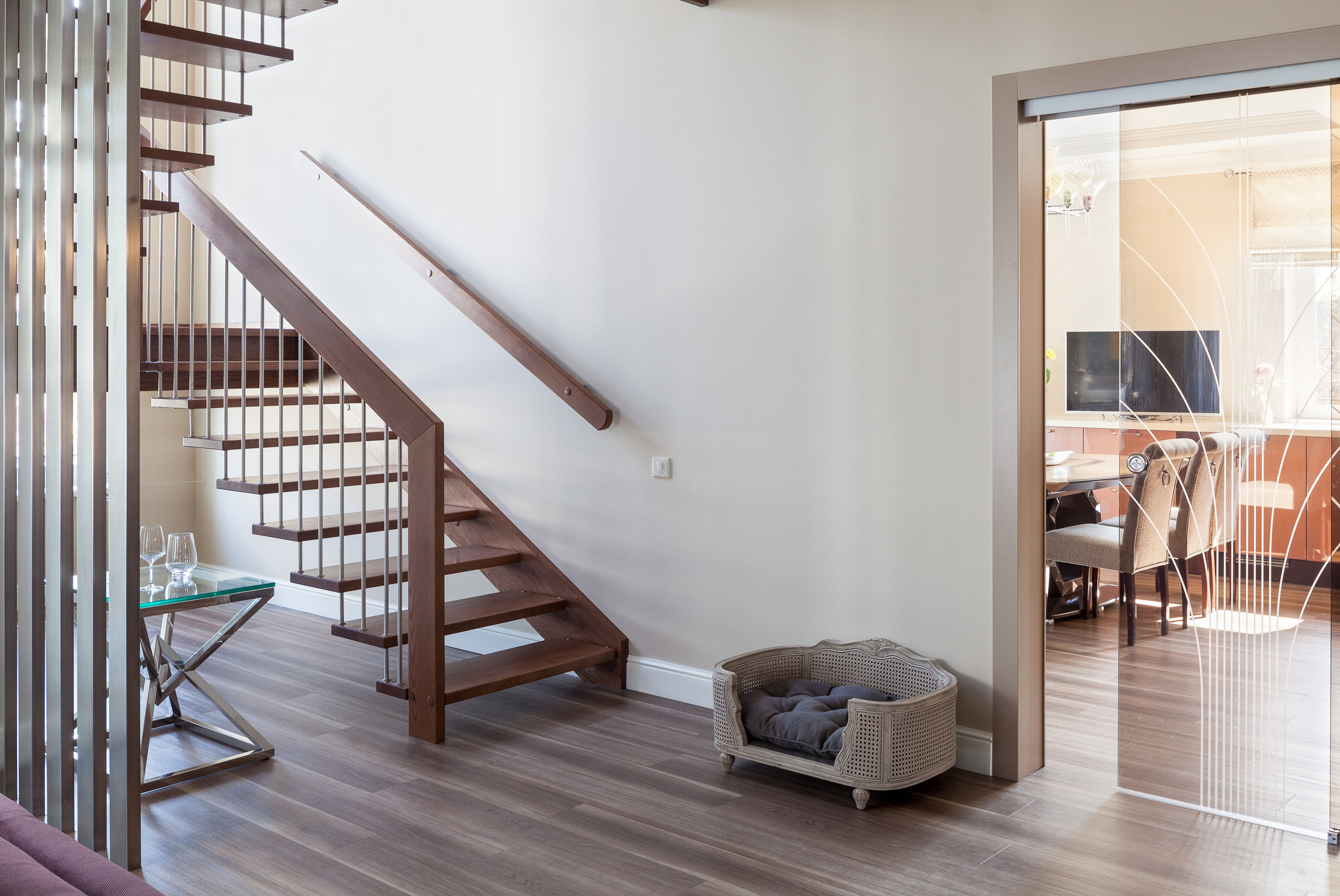 A сouple and Franc. Interior designer Nataliia Iksanova