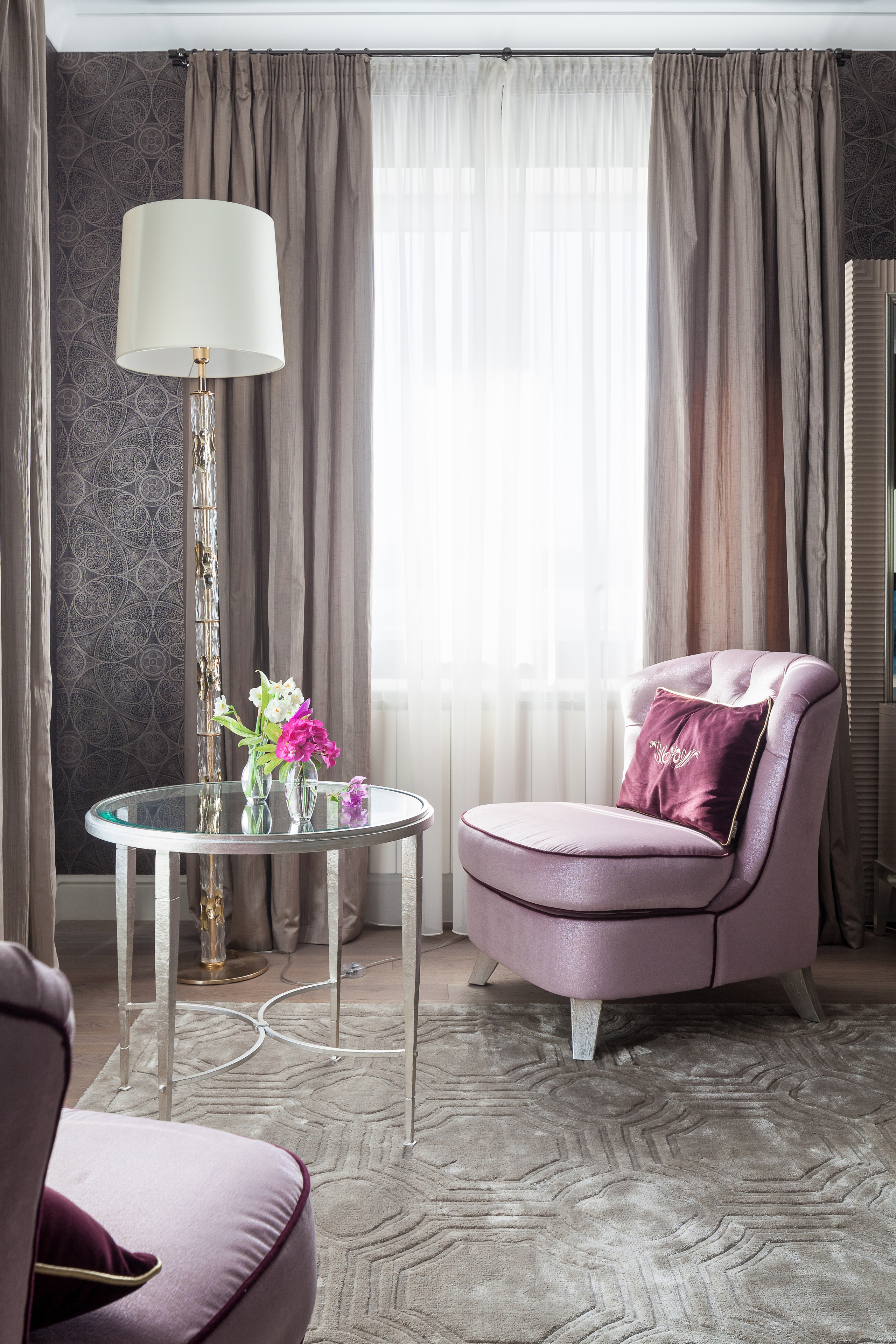 A сouple and Franc. Interior designer Nataliia Iksanova