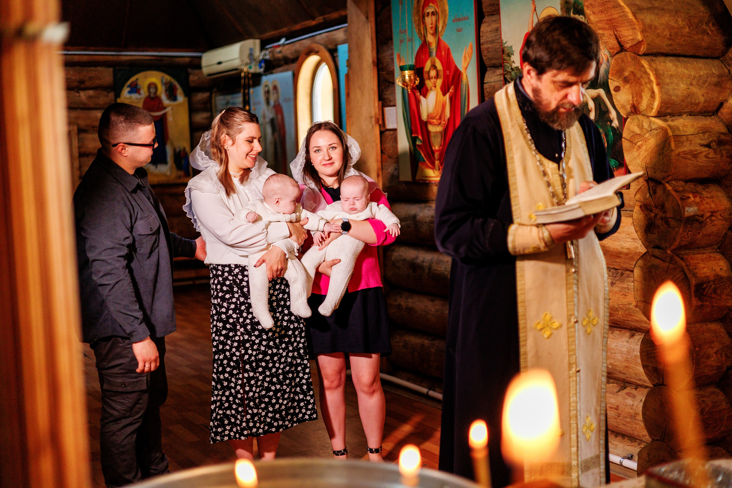 Крещение близняшек. Свадебный и семейный фотограф в Армавире