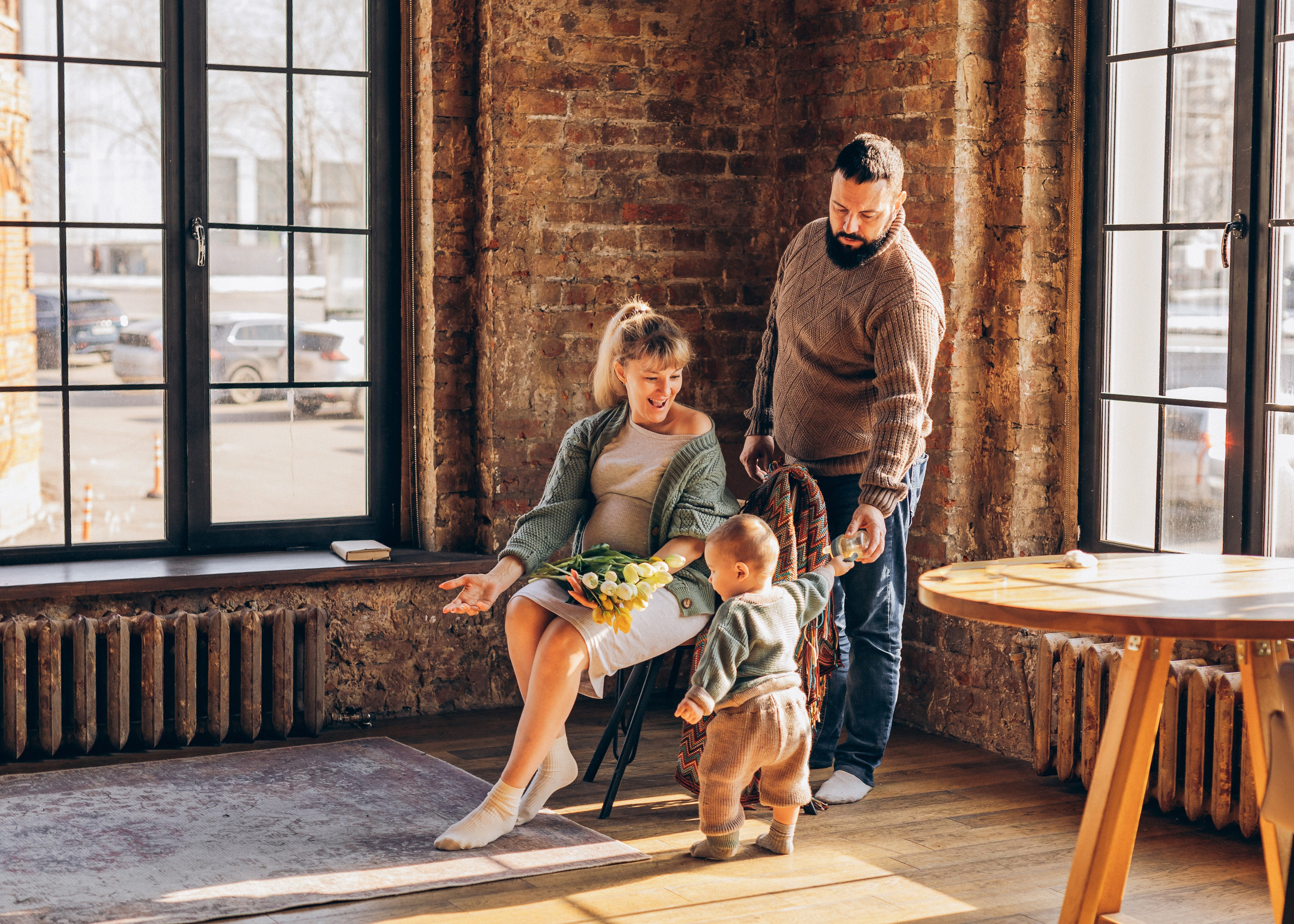 Оля, Леша и Димулька. Семейный фотограф В Москве Александра Дейкун