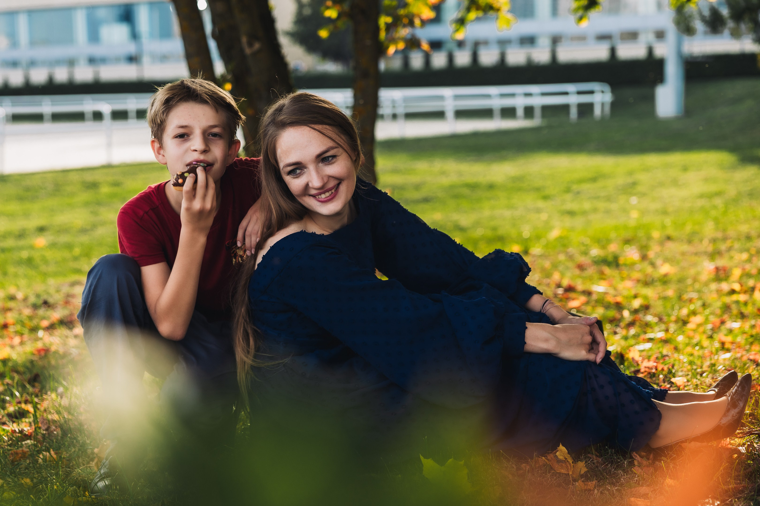 Вечерняя семейная фотосессия в парке. Свадебный и семейный фотограф в Москве Красинская Мария