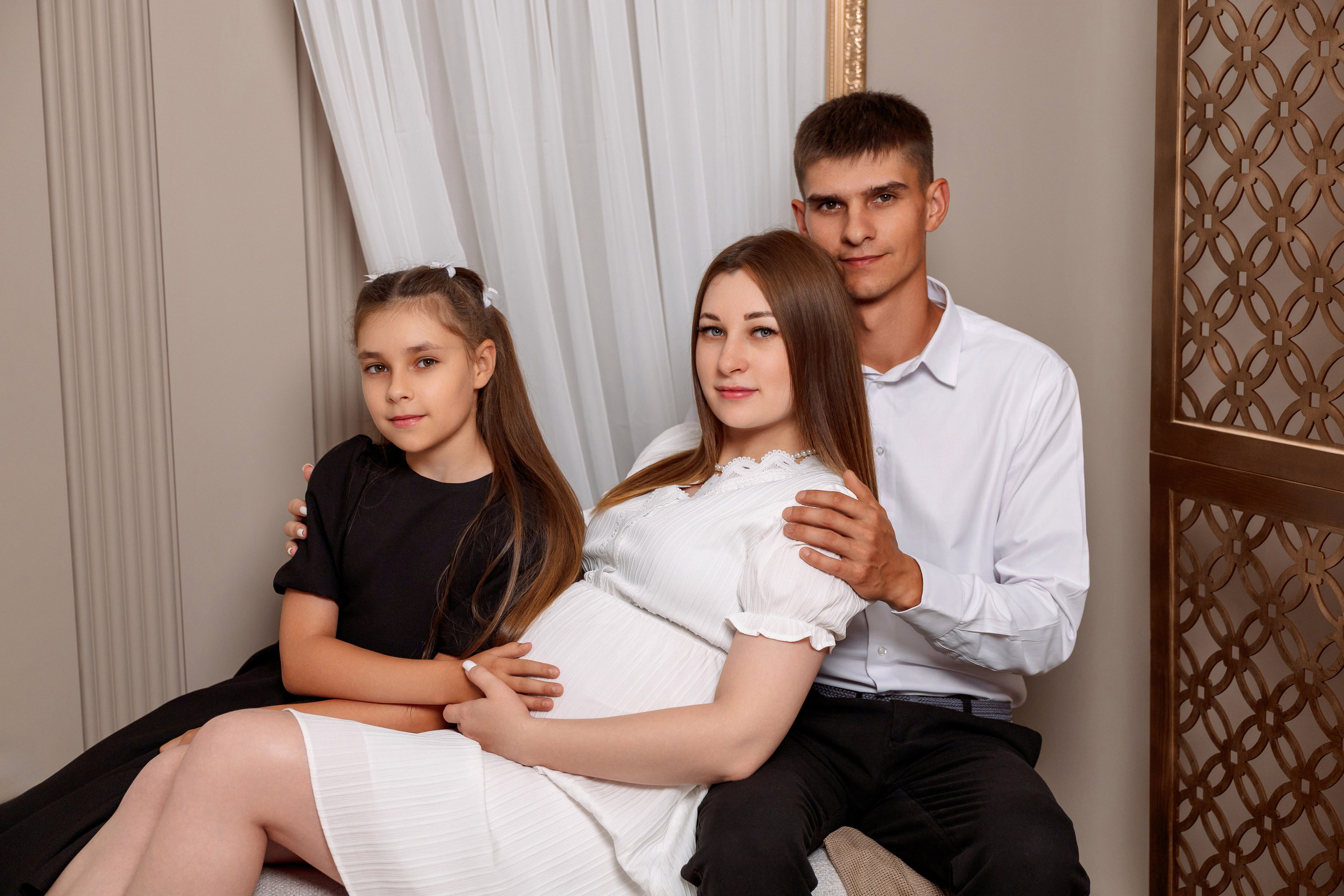 Вероника, Юрий, Кира и Вадим. Фотограф Алина Ширанкова в Братске