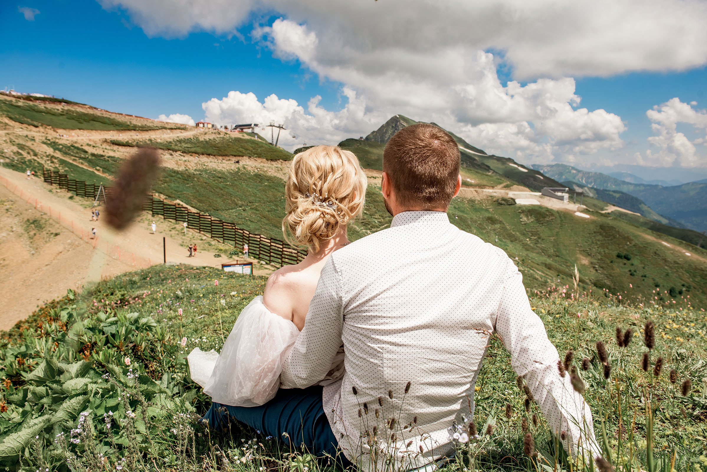 Свадьба в горах Розы Хутор. Фотограф в Сочи, Адлере, Сириусе и на Красной поляне Кушабаева Алёна