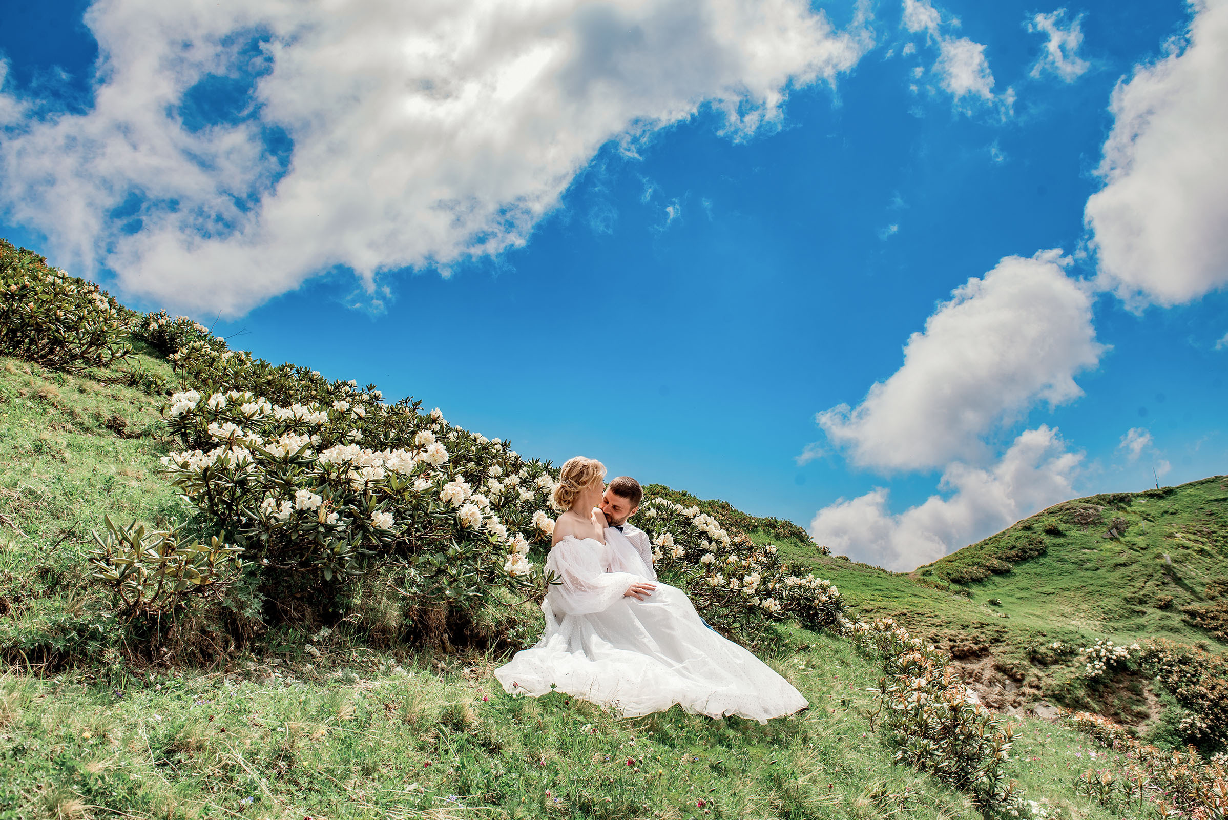 Свадьба в горах Розы Хутор. Фотограф в Сочи, Адлере, Сириусе и на Красной поляне Кушабаева Алёна