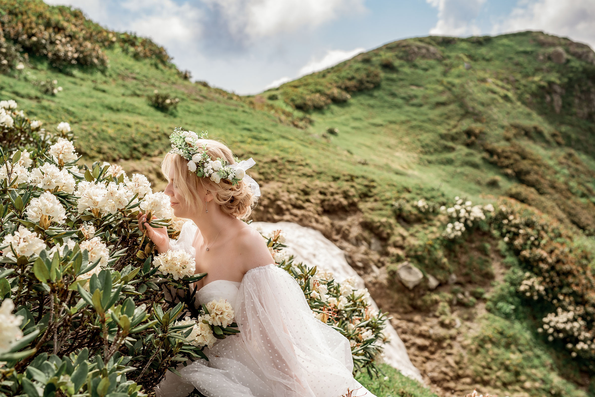 Свадьба в горах Розы Хутор. Фотограф в Сочи, Адлере, Сириусе и на Красной поляне Кушабаева Алёна
