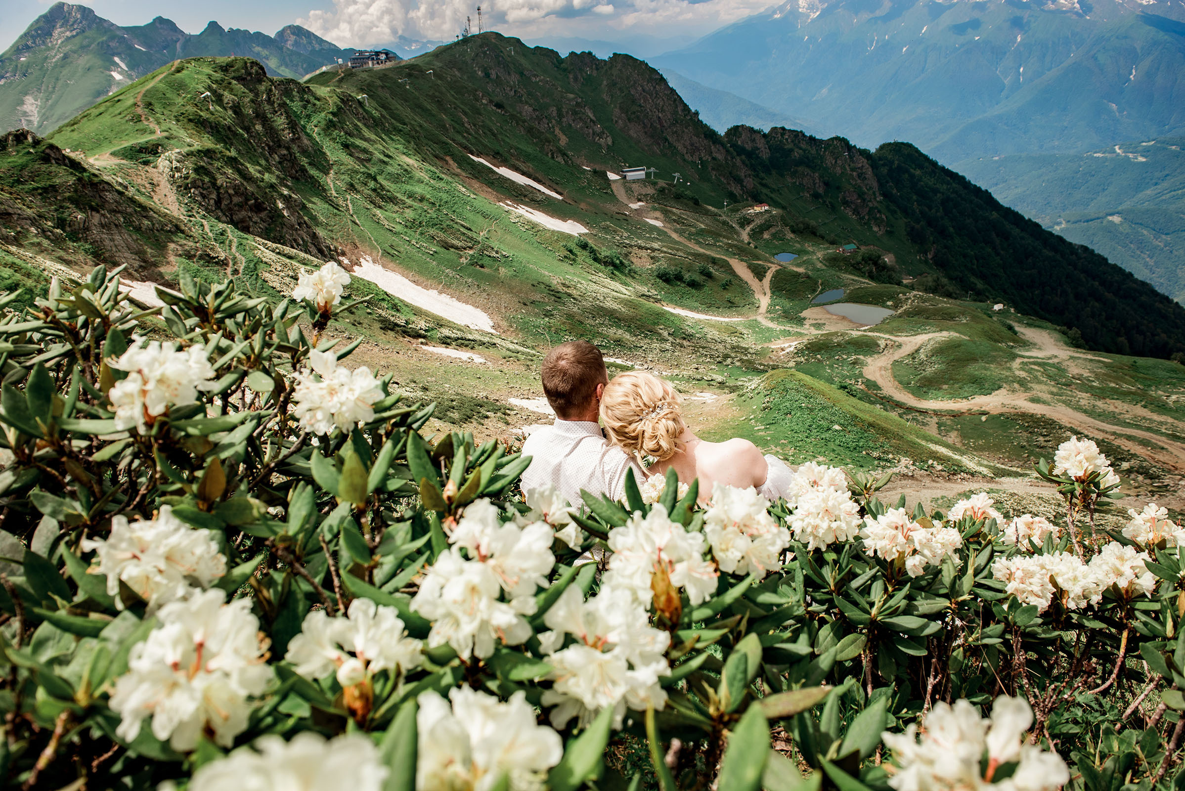 Свадьба в горах Розы Хутор. Фотограф в Сочи, Адлере, Сириусе и на Красной поляне Кушабаева Алёна