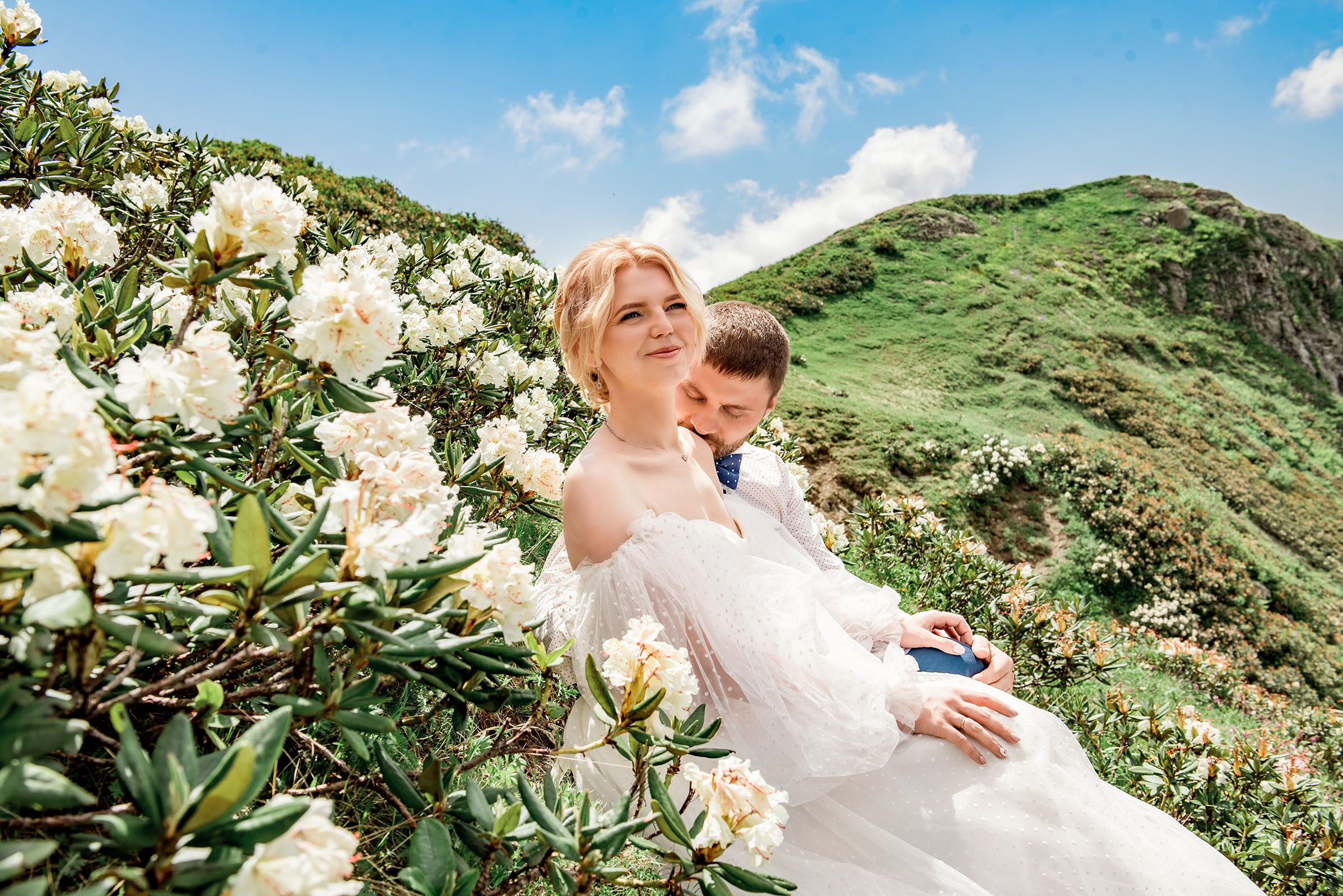 Свадьба в горах Розы Хутор. Фотограф в Сочи, Адлере, Сириусе и на Красной поляне Кушабаева Алёна