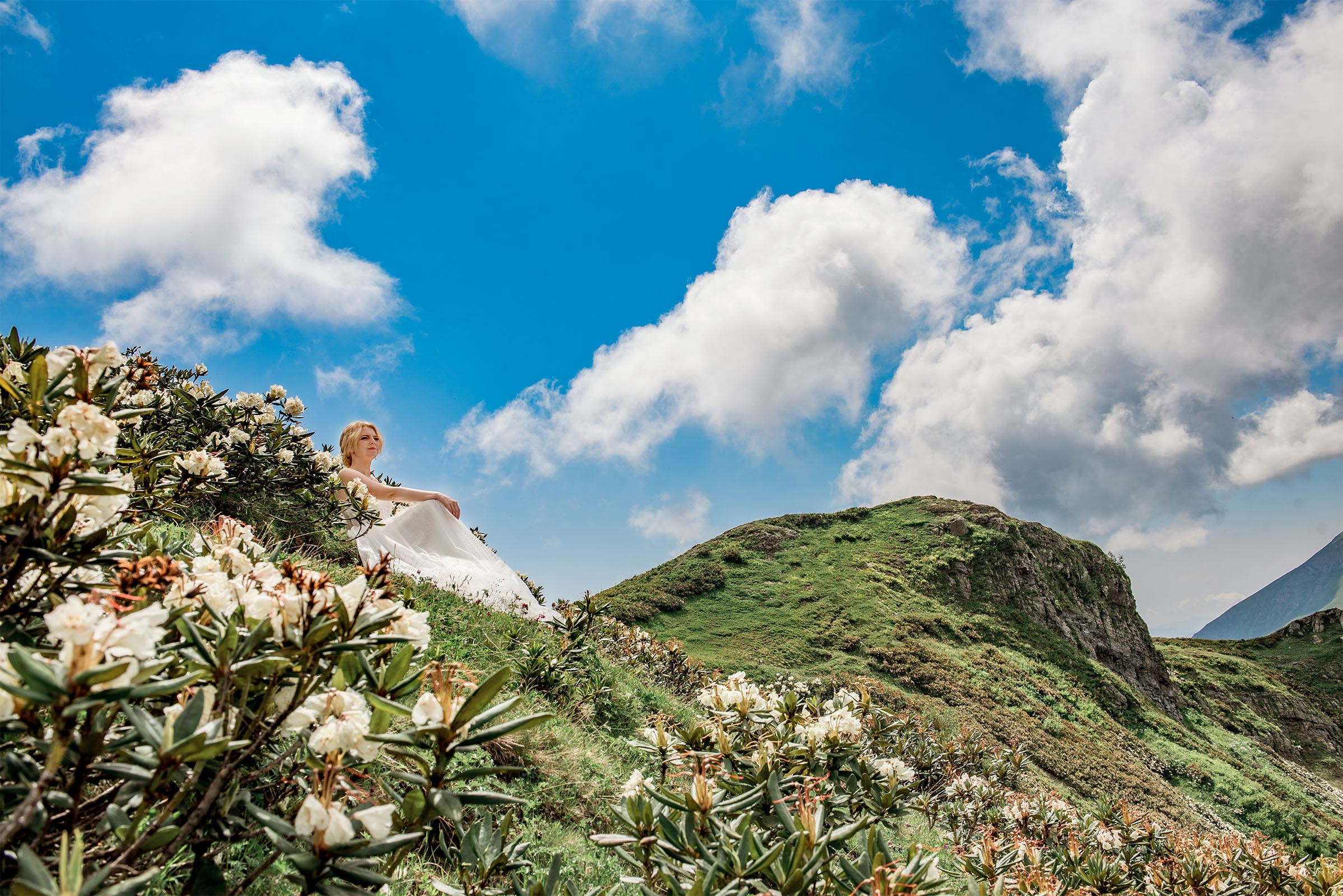 Свадьба в горах Розы Хутор. Фотограф в Сочи, Адлере, Сириусе и на Красной поляне Кушабаева Алёна