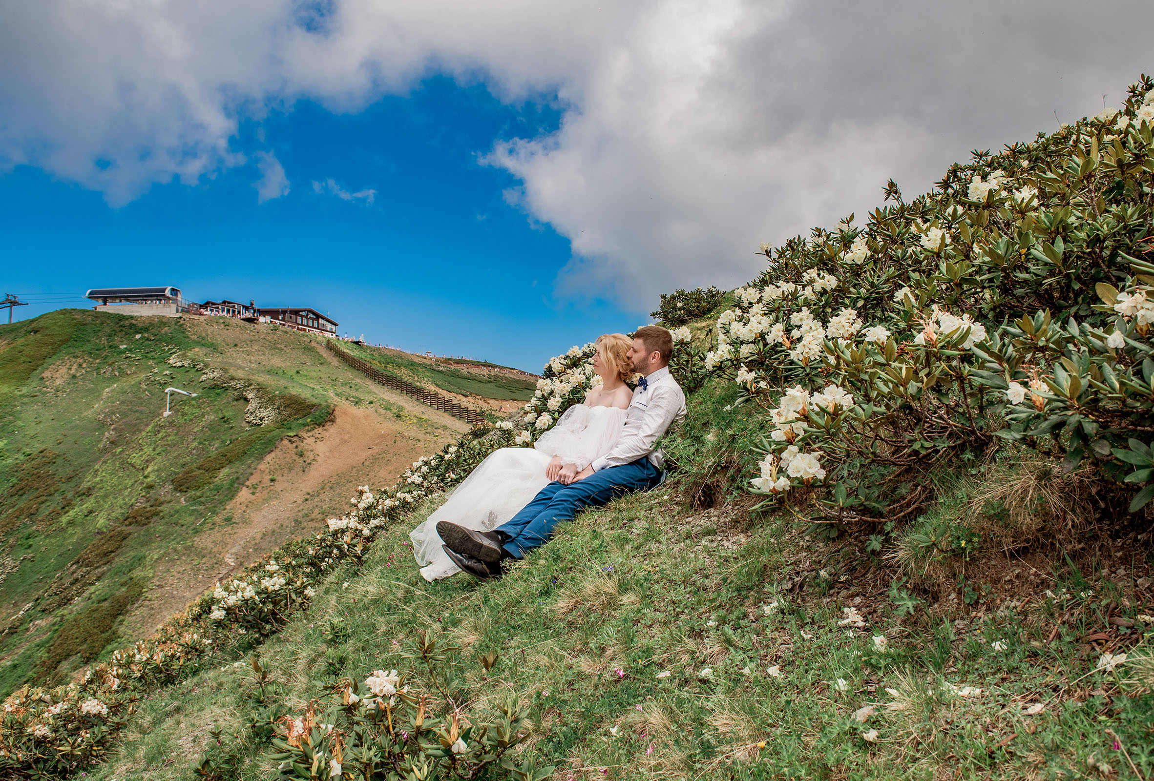 Свадьба в горах Розы Хутор. Фотограф в Сочи, Адлере, Сириусе и на Красной поляне Кушабаева Алёна