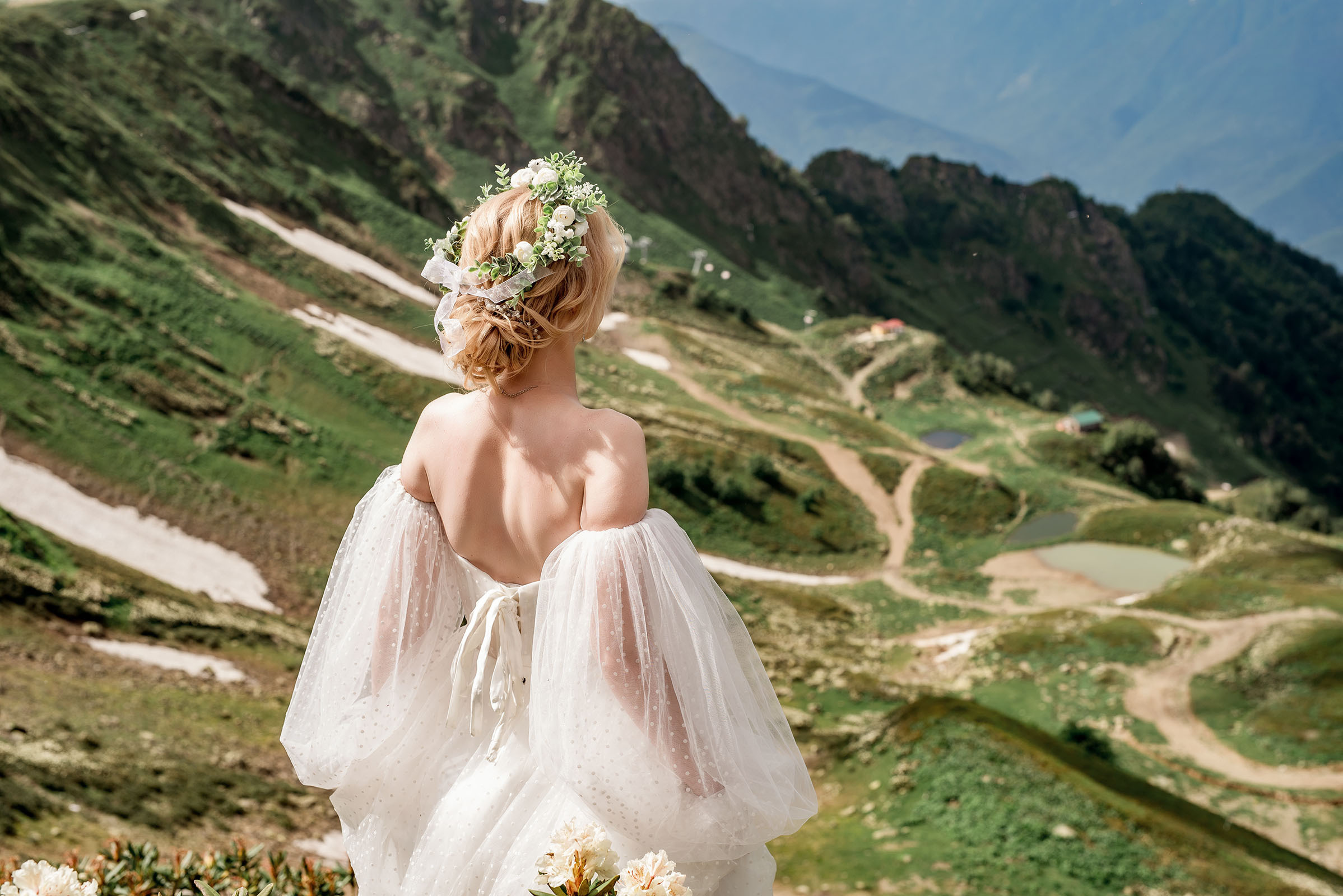 Свадьба в горах Розы Хутор. Фотограф в Сочи, Адлере, Сириусе и на Красной поляне Кушабаева Алёна