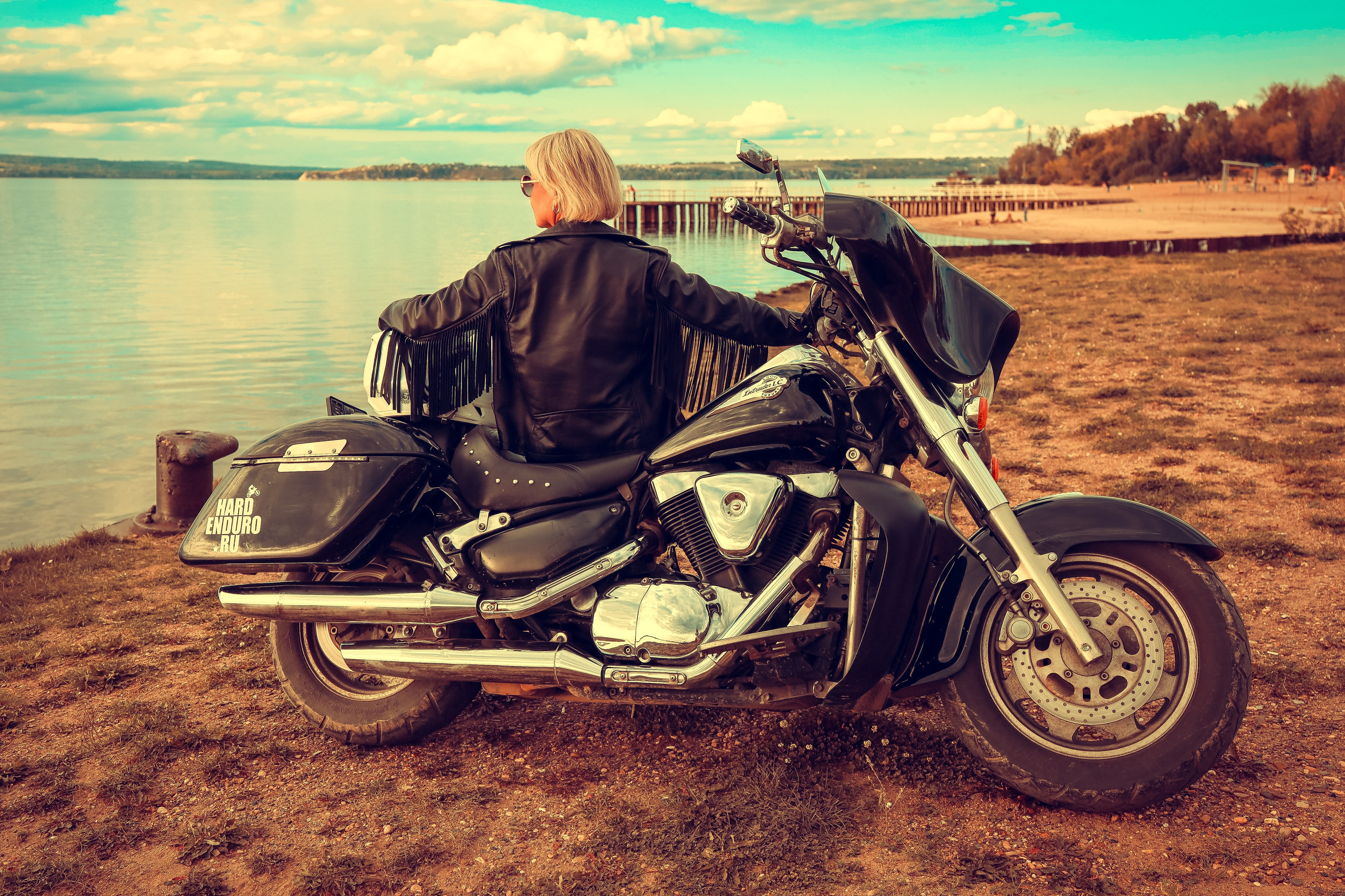 Ольга — байкерша!. Фотограф Нина Пашина — Пермь
