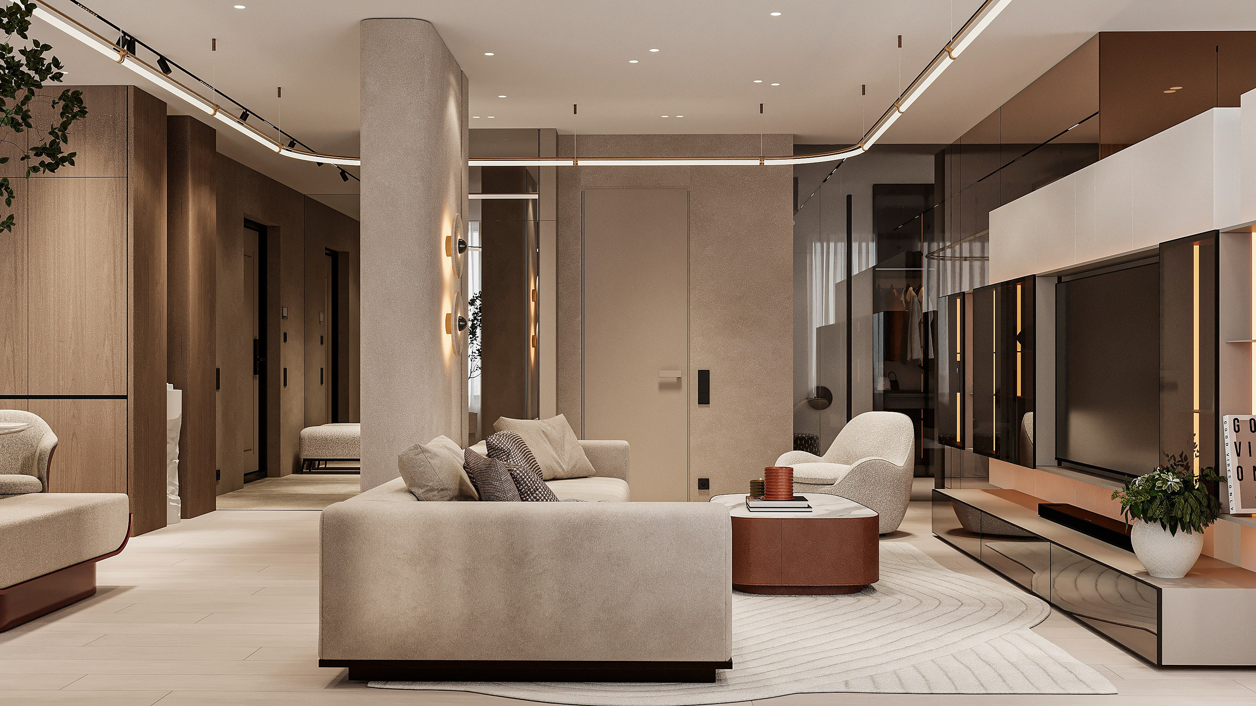 SILENT BEIGE. Дизайн интерьера. Архитектура. MODELLISTA ARCHITECTS