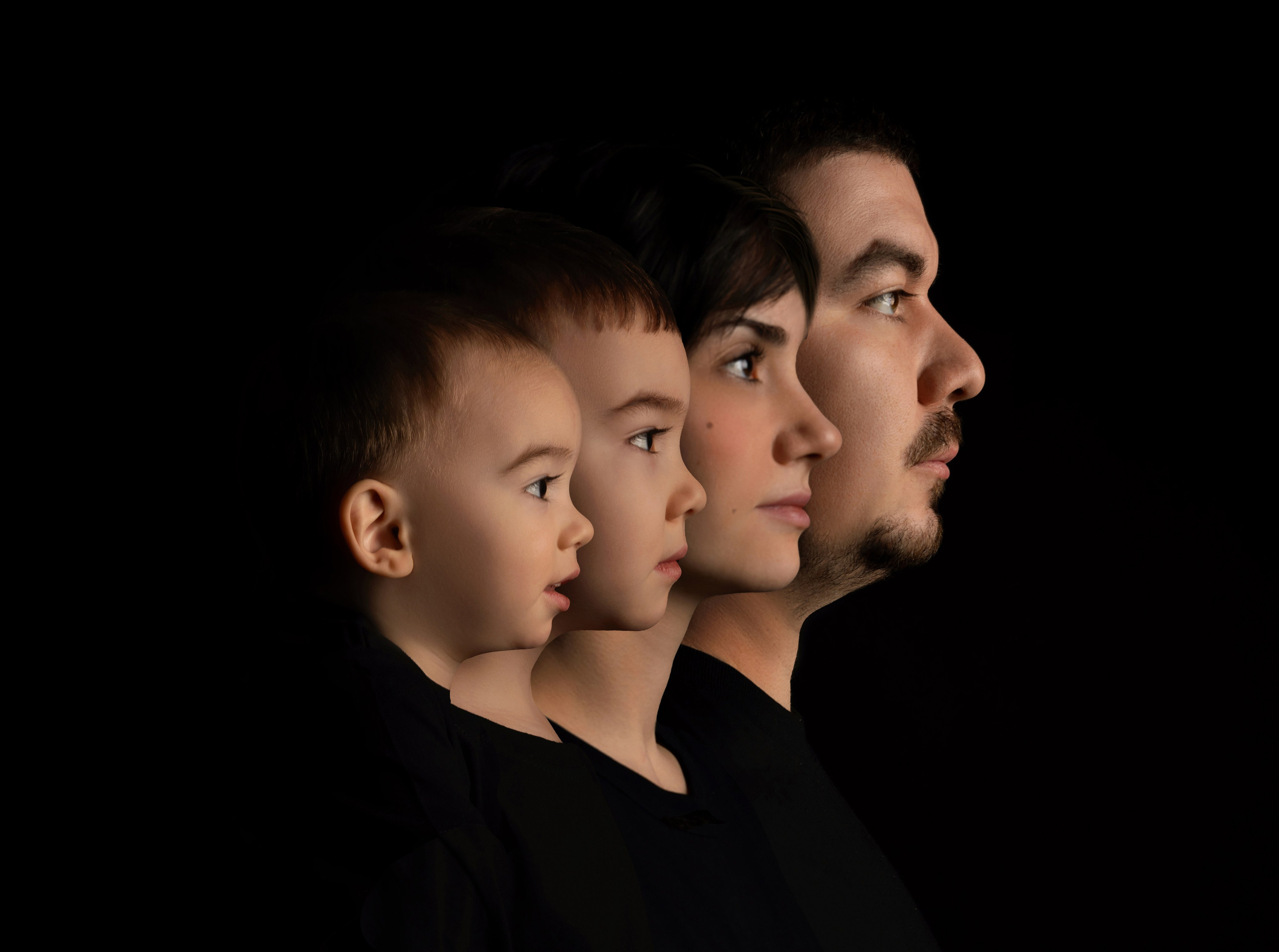 Семейный портрет. Фотограф в стиле минимализм в г. Самара Анна Качановская