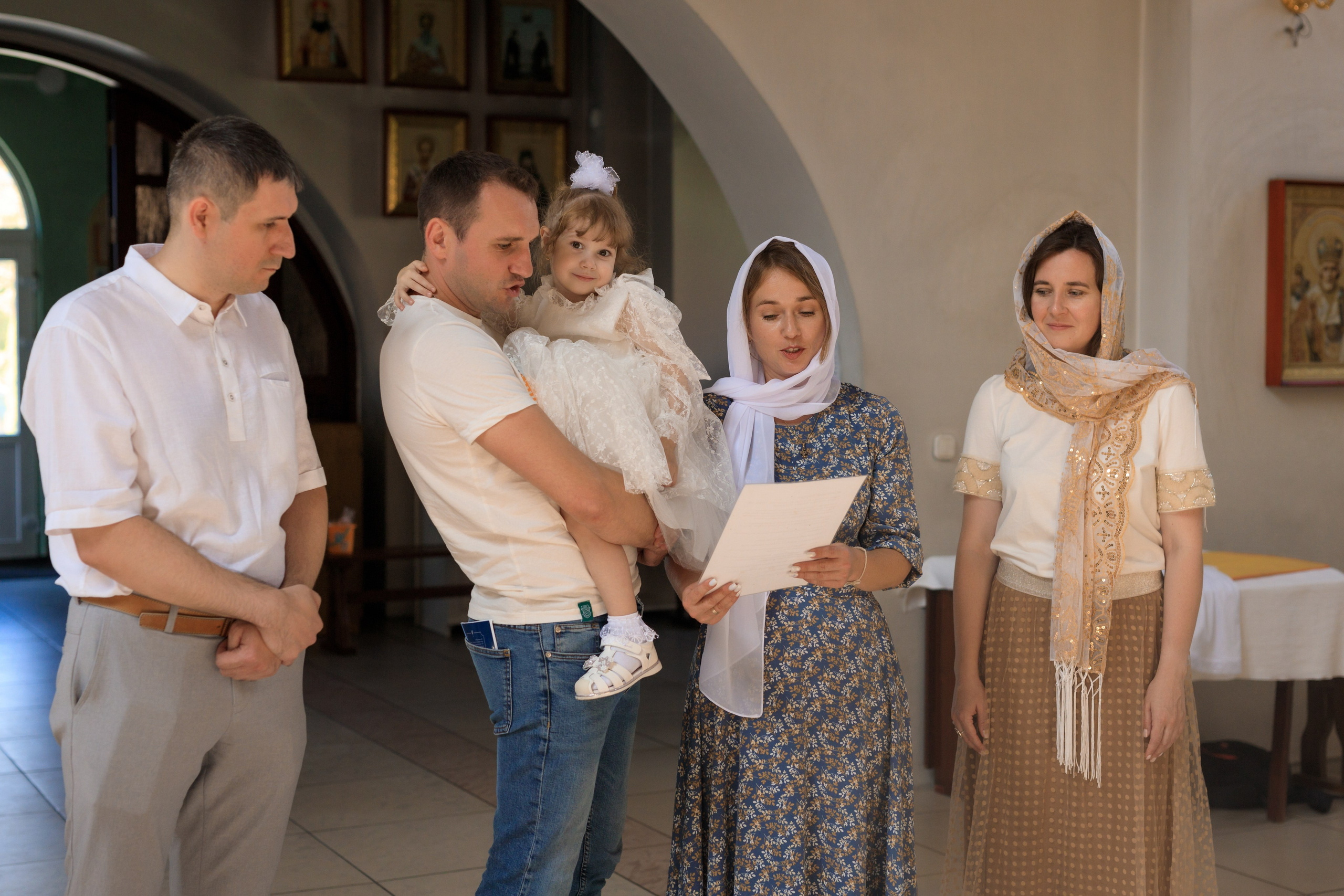 Крещение Илларии. Семейный и детский фотограф в Краснодаре Элона Литвинова