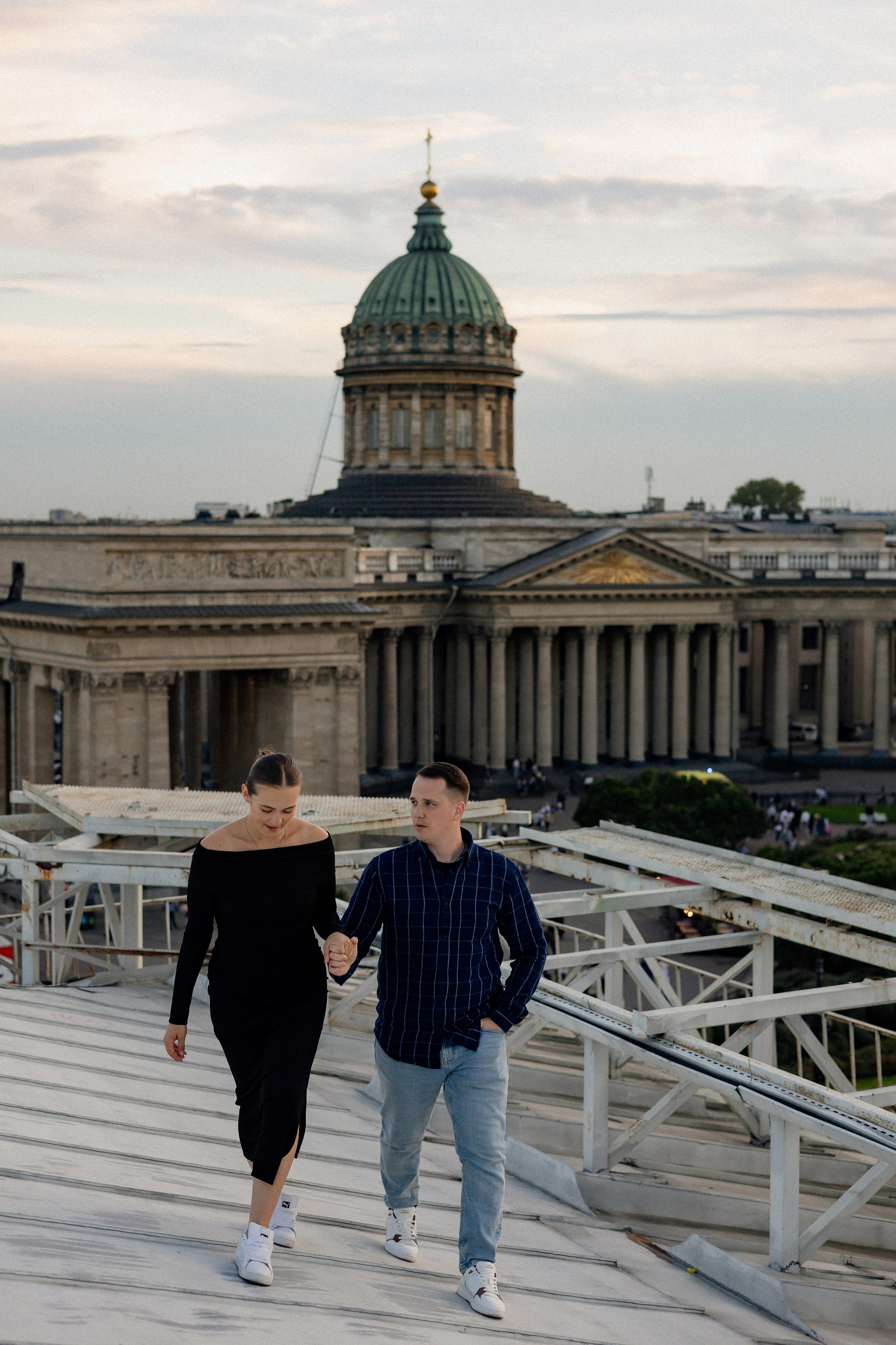 Романтика питерских крыш. Свадебный фотограф в Санкт-Петербурге Ксения Кобышева