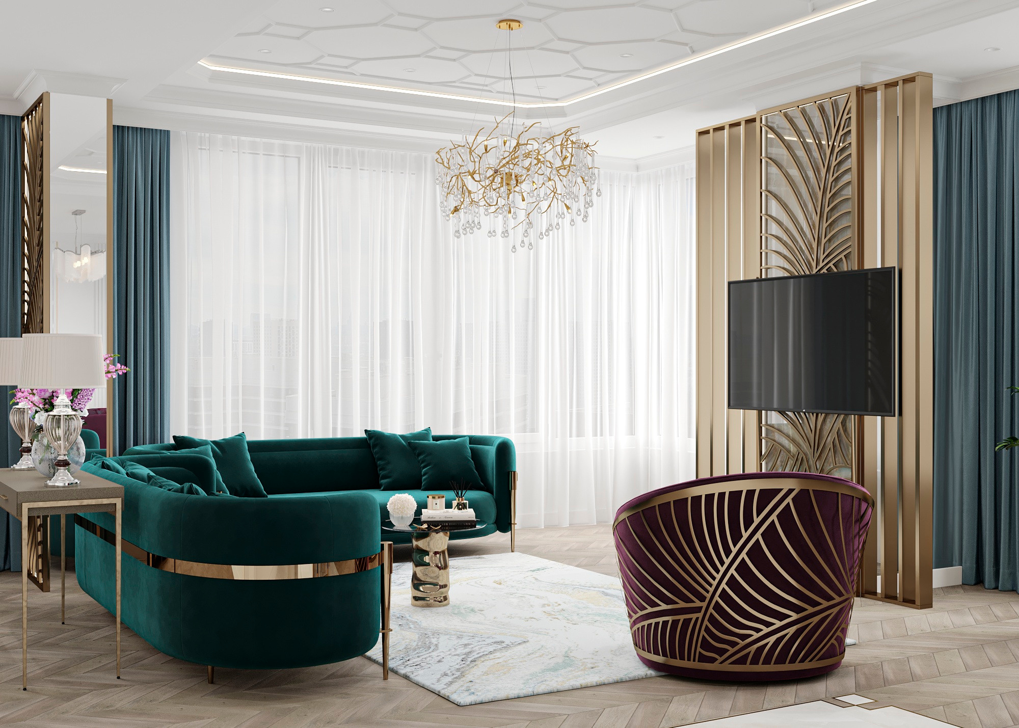 ЖК СЕРДЦЕ СТОЛИЦЫ (МОСКВА) 164 КВ.М. Irina Balykina — Interior 3D Visualisation
