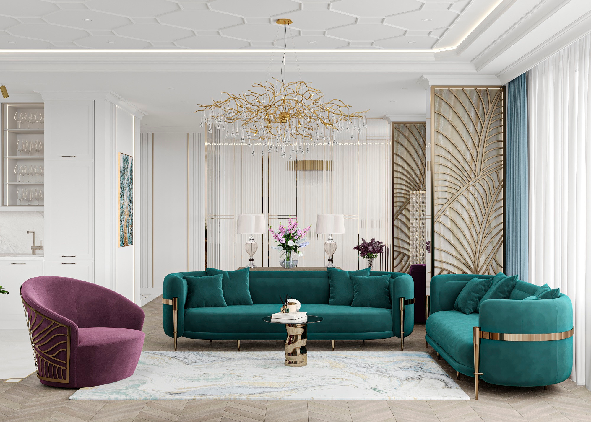 ЖК СЕРДЦЕ СТОЛИЦЫ (МОСКВА) 164 КВ.М. Irina Balykina — Interior 3D Visualisation