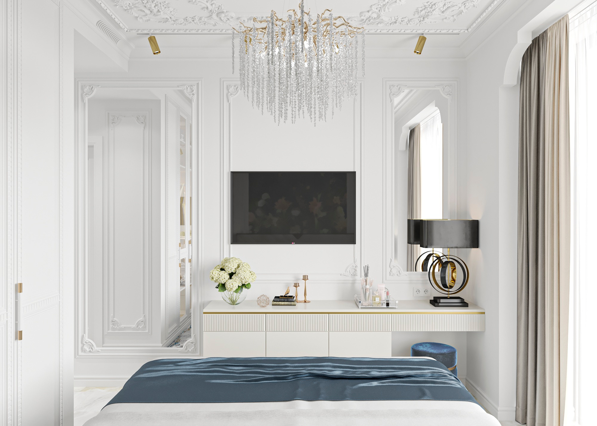 ЖК PRIME PARK 4 (МОСКВА) 86 КВ.М. Irina Balykina — Interior 3D Visualisation