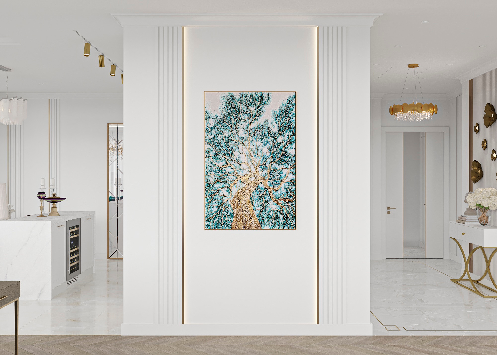 ЖК СЕРДЦЕ СТОЛИЦЫ (МОСКВА) 164 КВ.М. Irina Balykina — Interior 3D Visualisation