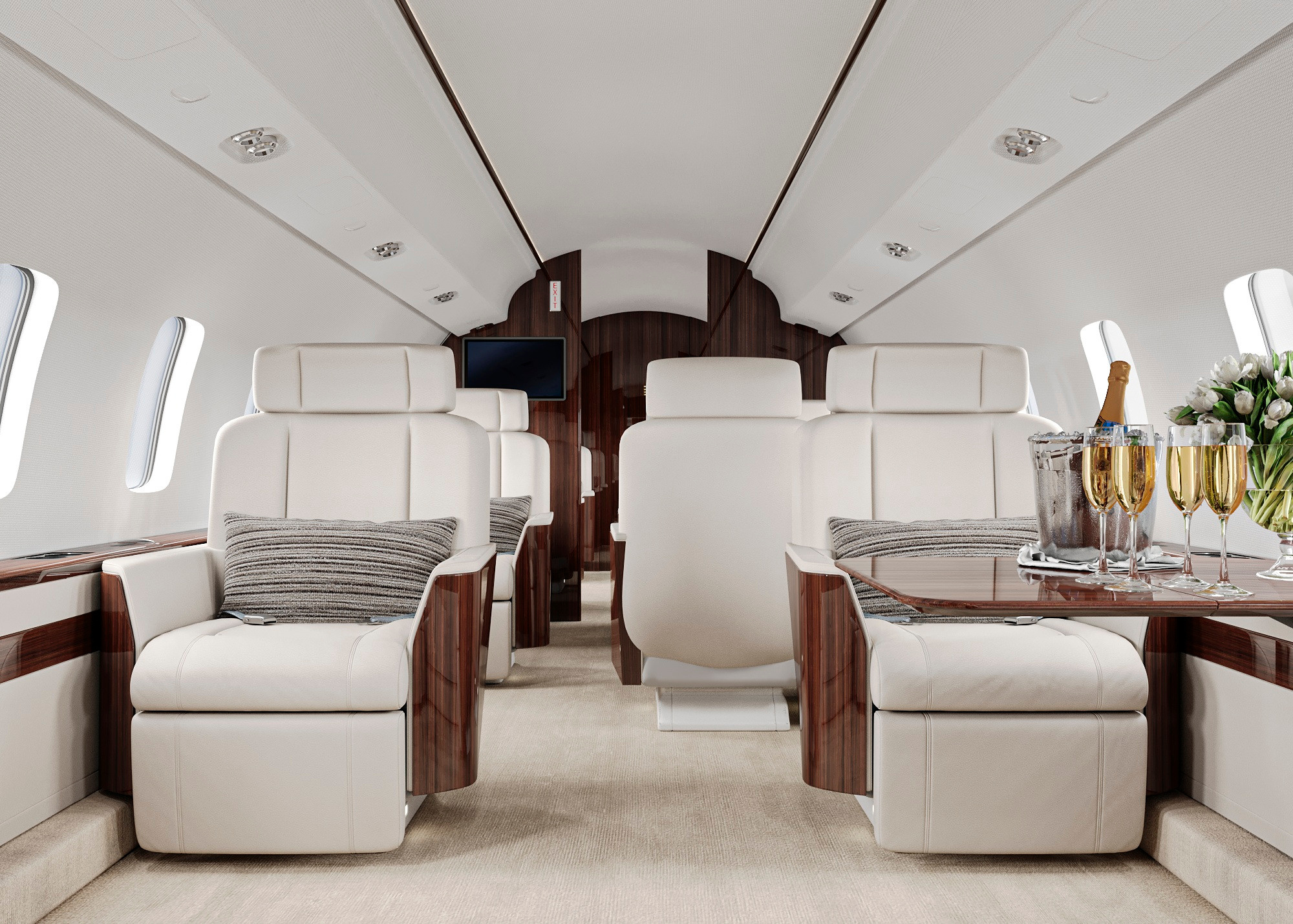 ВИЗУАЛИЗАЦИЯ САМОЛЕТА BOMBARDIER GLOBAL EXPRESS. Irina Balykina — Interior 3D Visualisation
