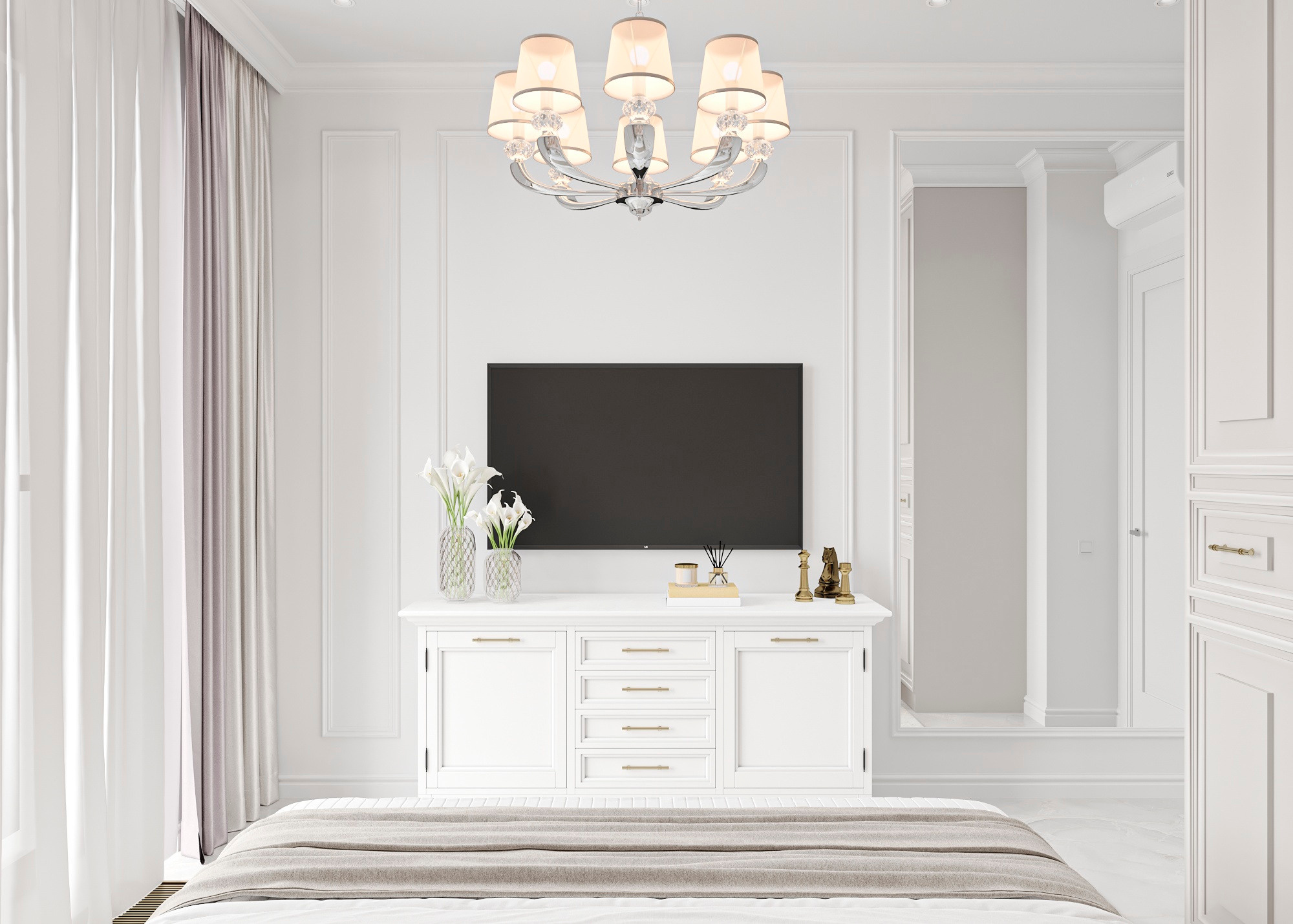 ЖК SPIRES (МОСКВА) 120 КВ.М. Irina Balykina — Interior 3D Visualisation