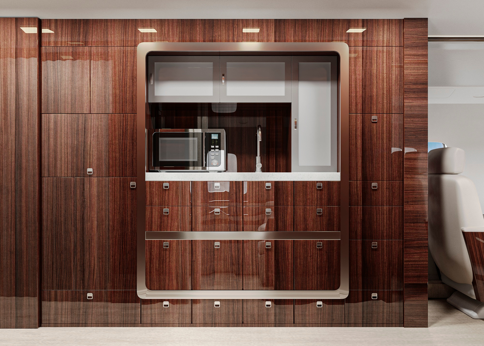 ВИЗУАЛИЗАЦИЯ САМОЛЕТА BOMBARDIER GLOBAL EXPRESS. Irina Balykina — Interior 3D Visualisation