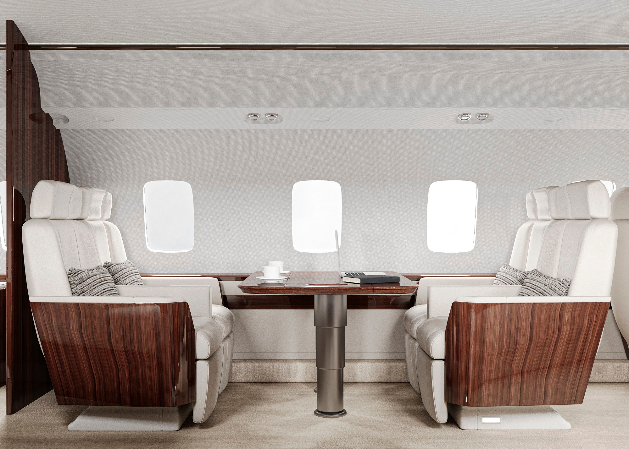 ВИЗУАЛИЗАЦИЯ САМОЛЕТА BOMBARDIER GLOBAL EXPRESS. Irina Balykina — Interior 3D Visualisation