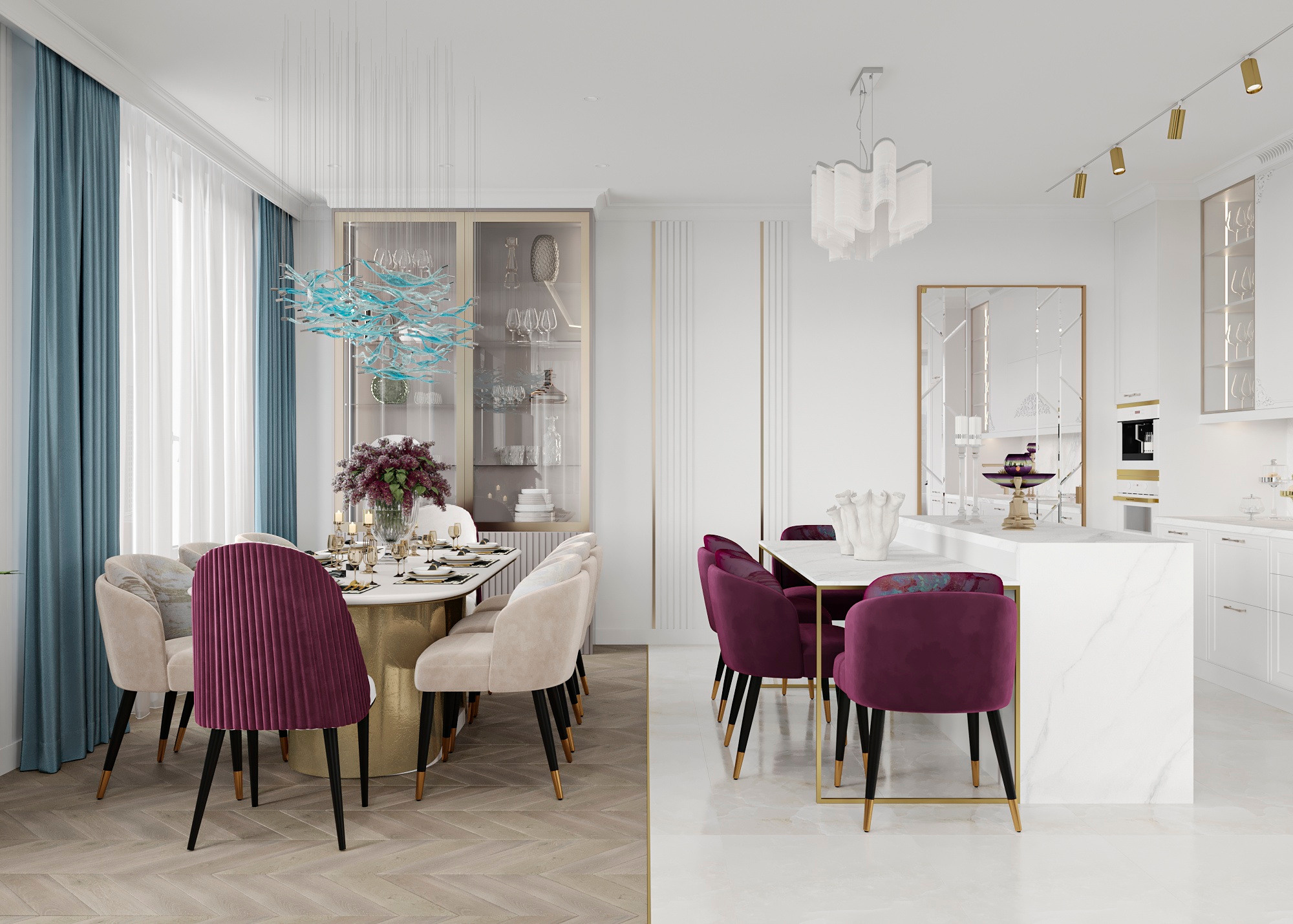 ЖК СЕРДЦЕ СТОЛИЦЫ (МОСКВА) 164 КВ.М. Irina Balykina — Interior 3D Visualisation