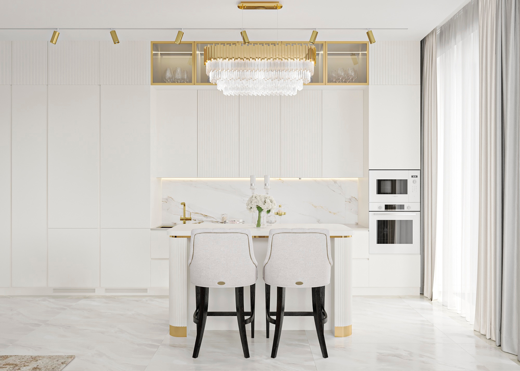 ЖК PRIME PARK 4 (МОСКВА) 86 КВ.М. Irina Balykina — Interior 3D Visualisation