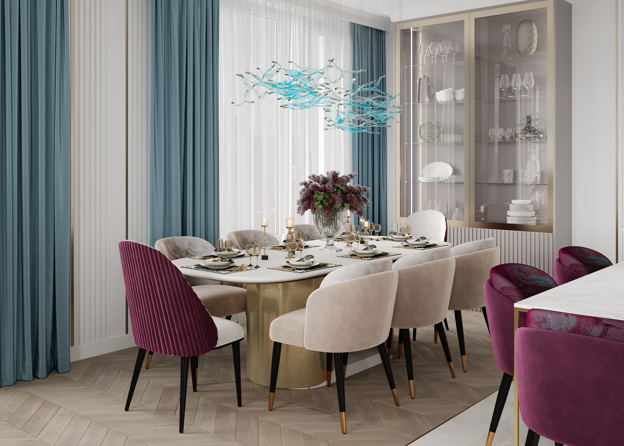 ЖК СЕРДЦЕ СТОЛИЦЫ (МОСКВА) 164 КВ.М. Irina Balykina — Interior 3D Visualisation