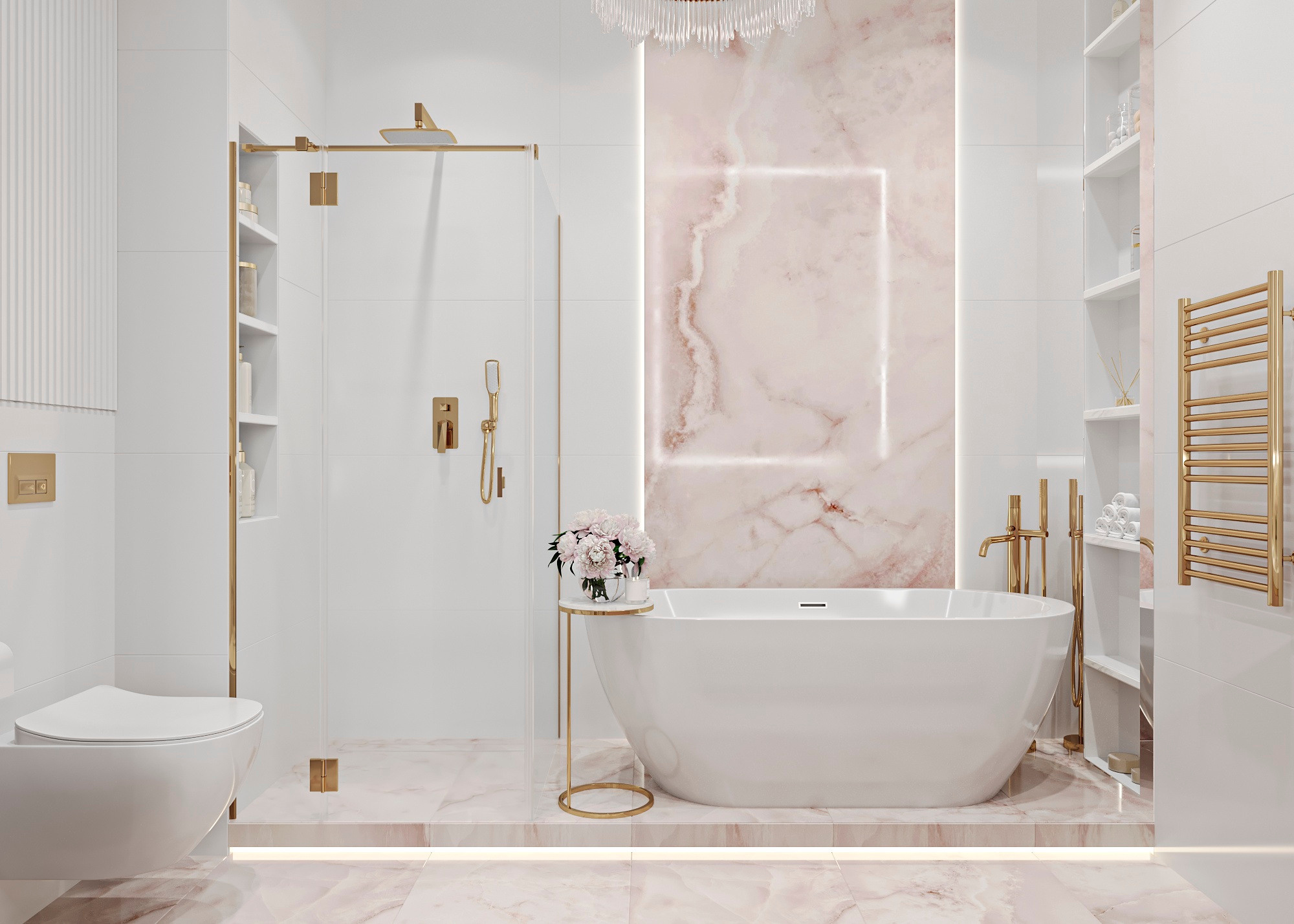 ЖК SPIRES (МОСКВА) 120 КВ.М. Irina Balykina — Interior 3D Visualisation