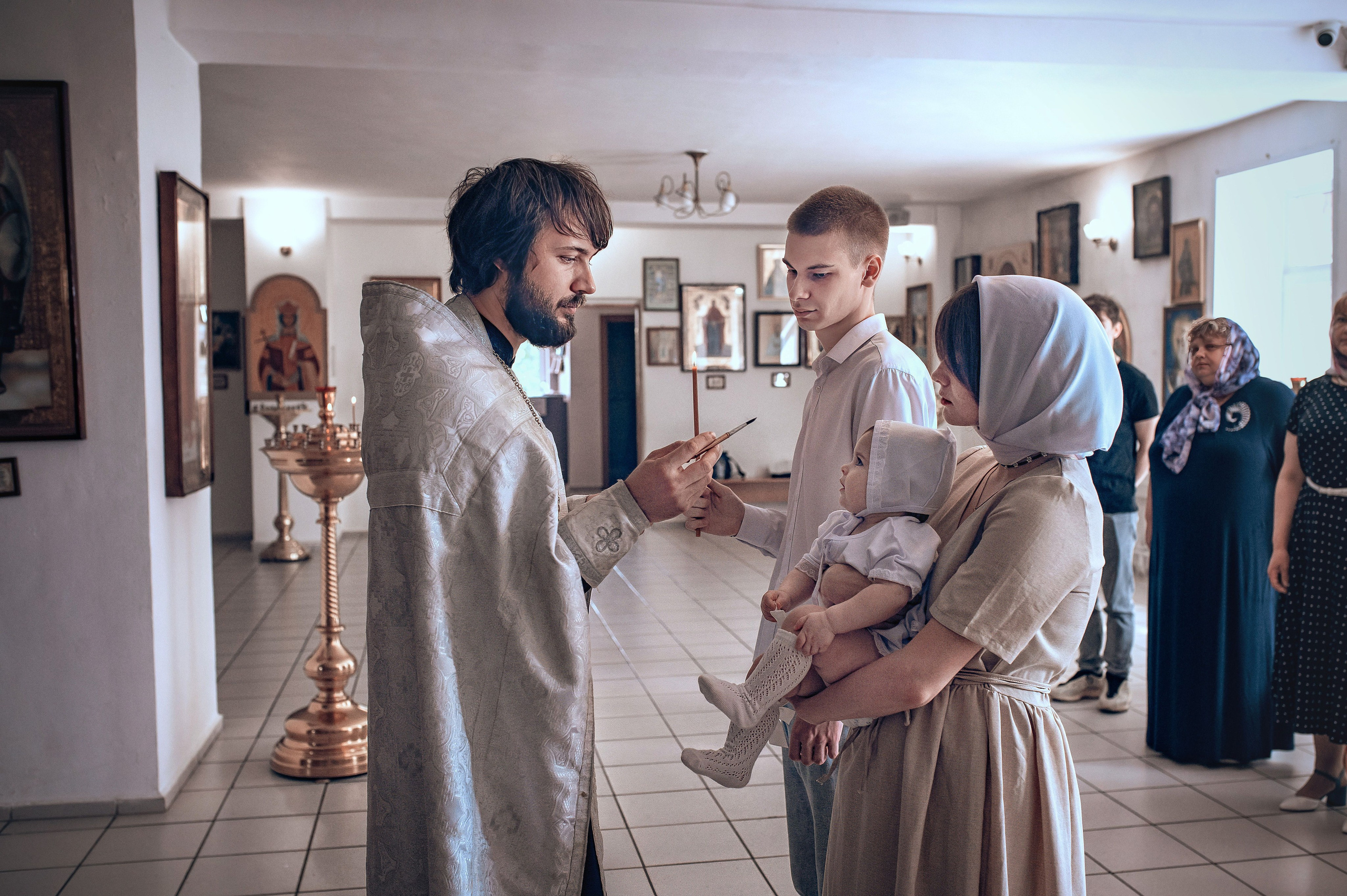 Фото крещения в Красноярске. Фотографы крещения/венчания  Красноярск Татьяна и Вячеслав Переваловы