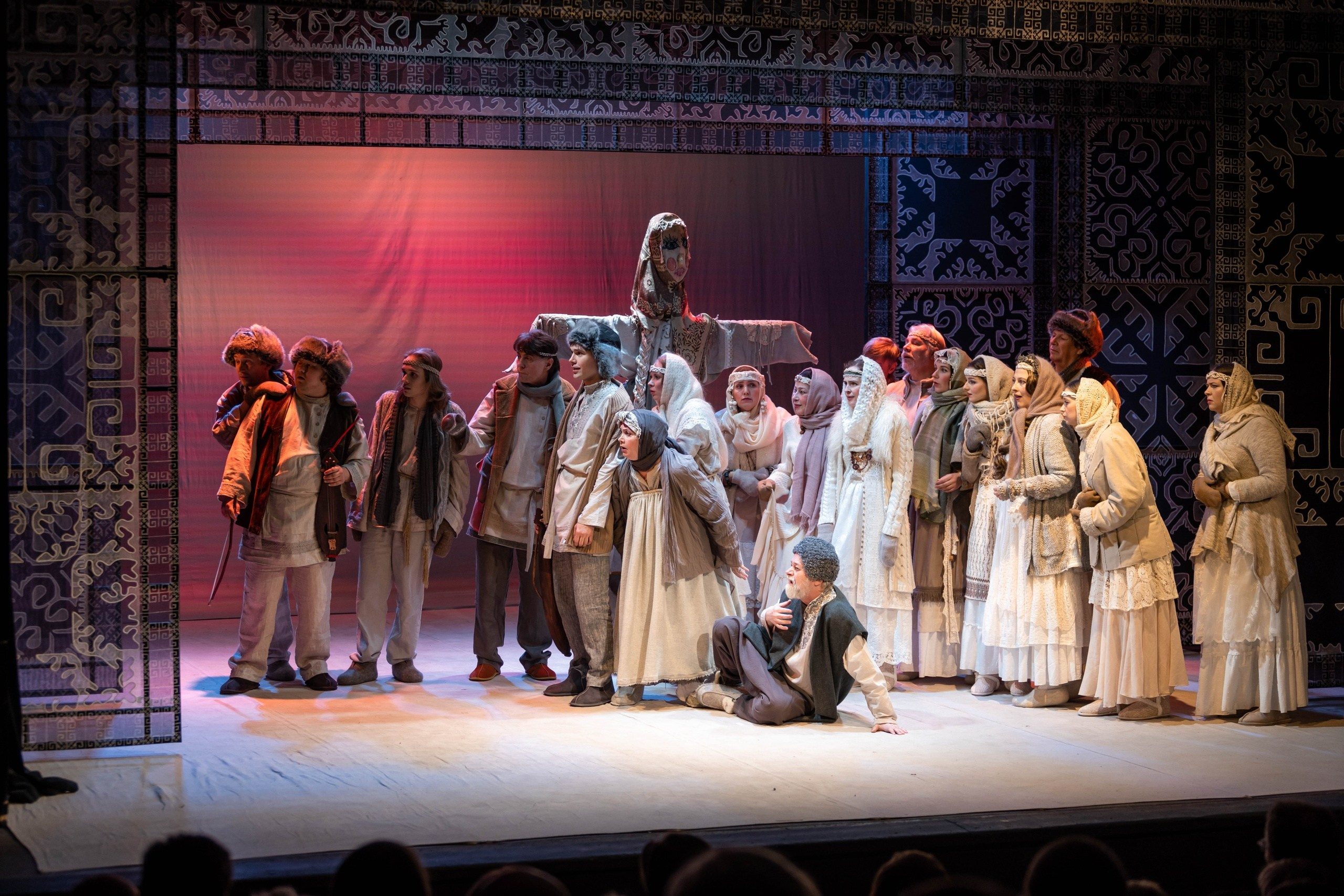 Декорации для спектакля «Снегурочка» | Историко-этнографический театр. История занавеса. Превращаем идею в технологию