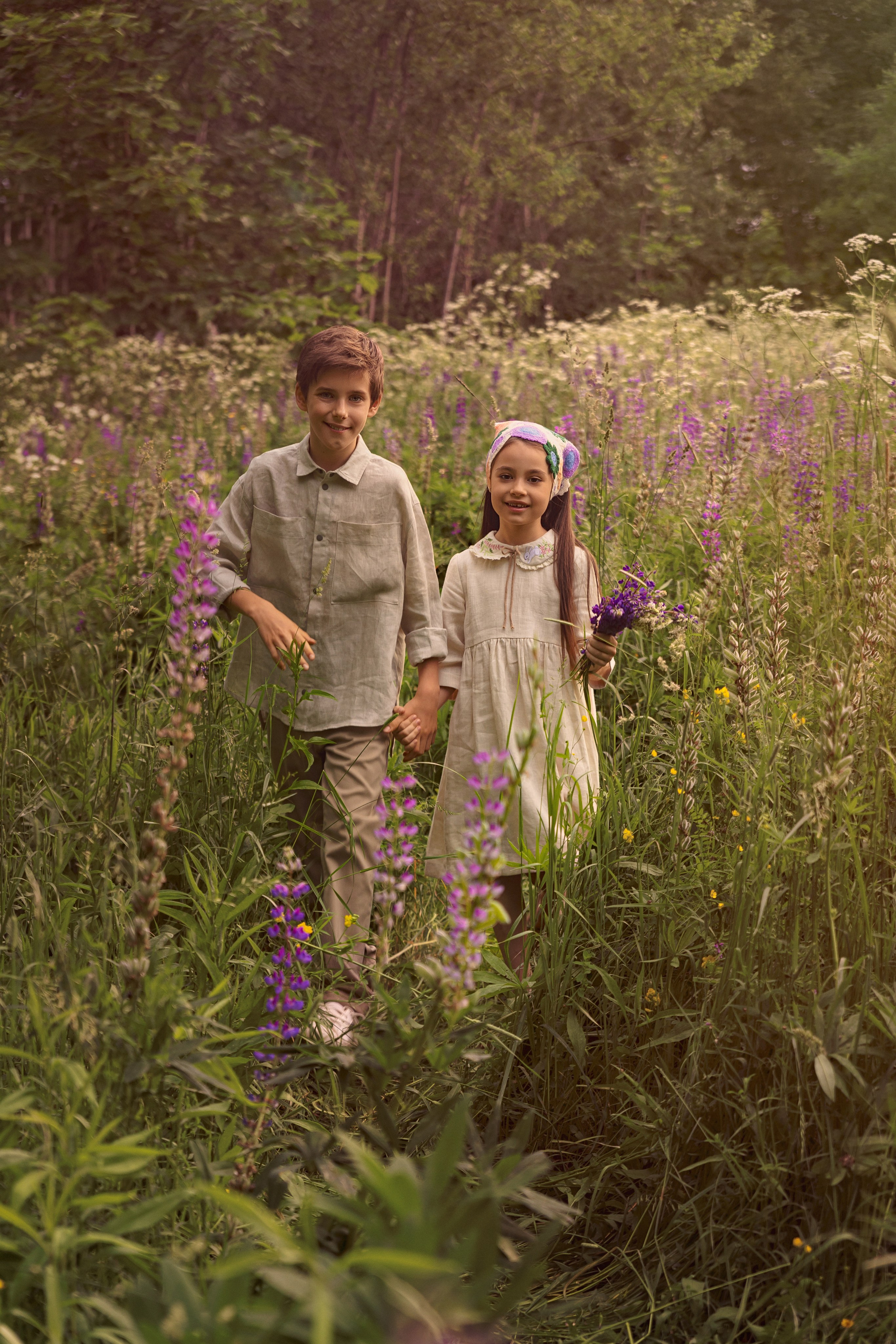 Милая детская фотосессия в люпиновом поле. Трубинова Екатерина | Семейный фотограф | Москва