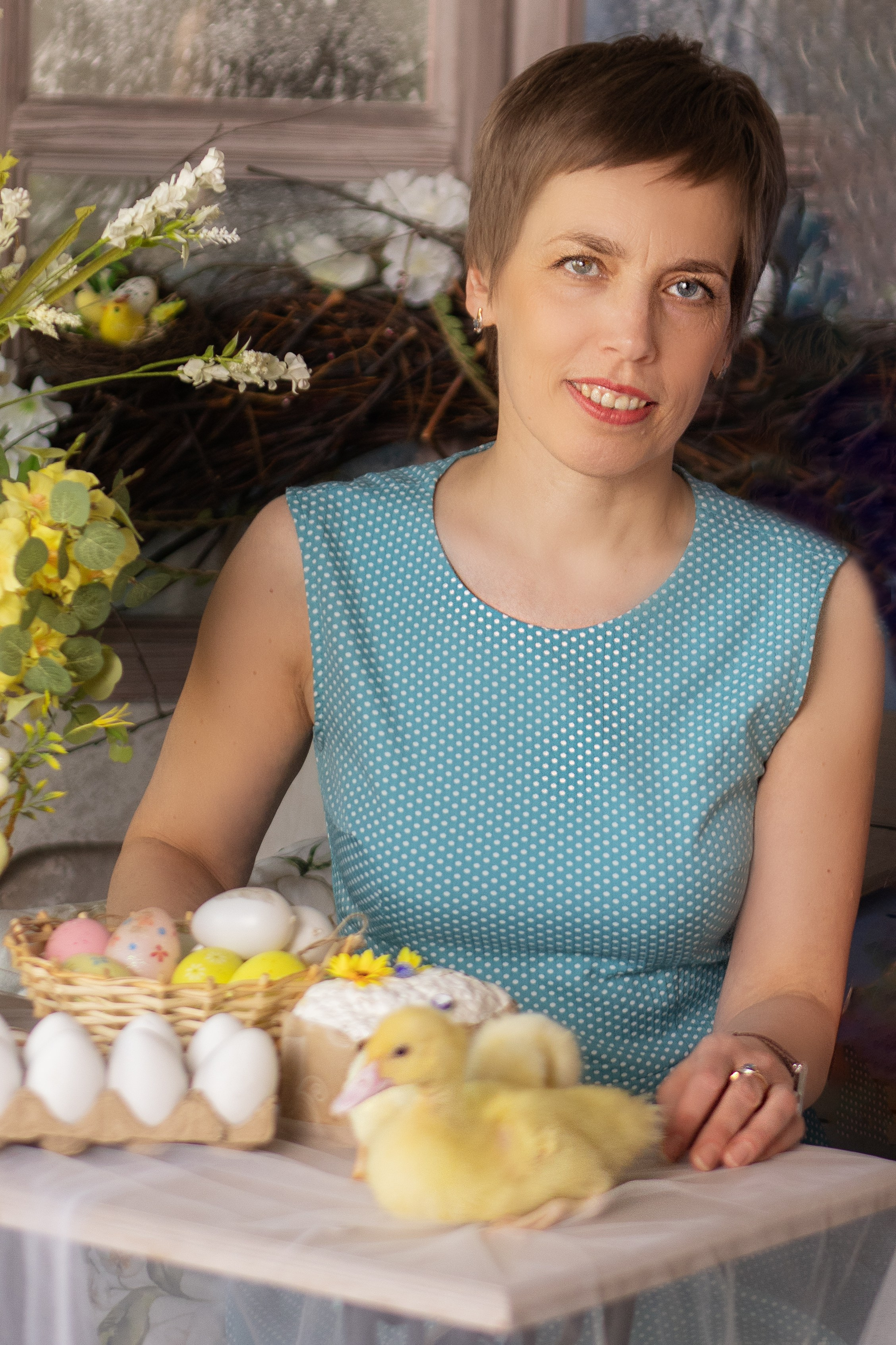 Пасхальная фотосессия в студии с животными. Съемка Таинств Крещения Венчания, детские и семейные съемки в Пензе