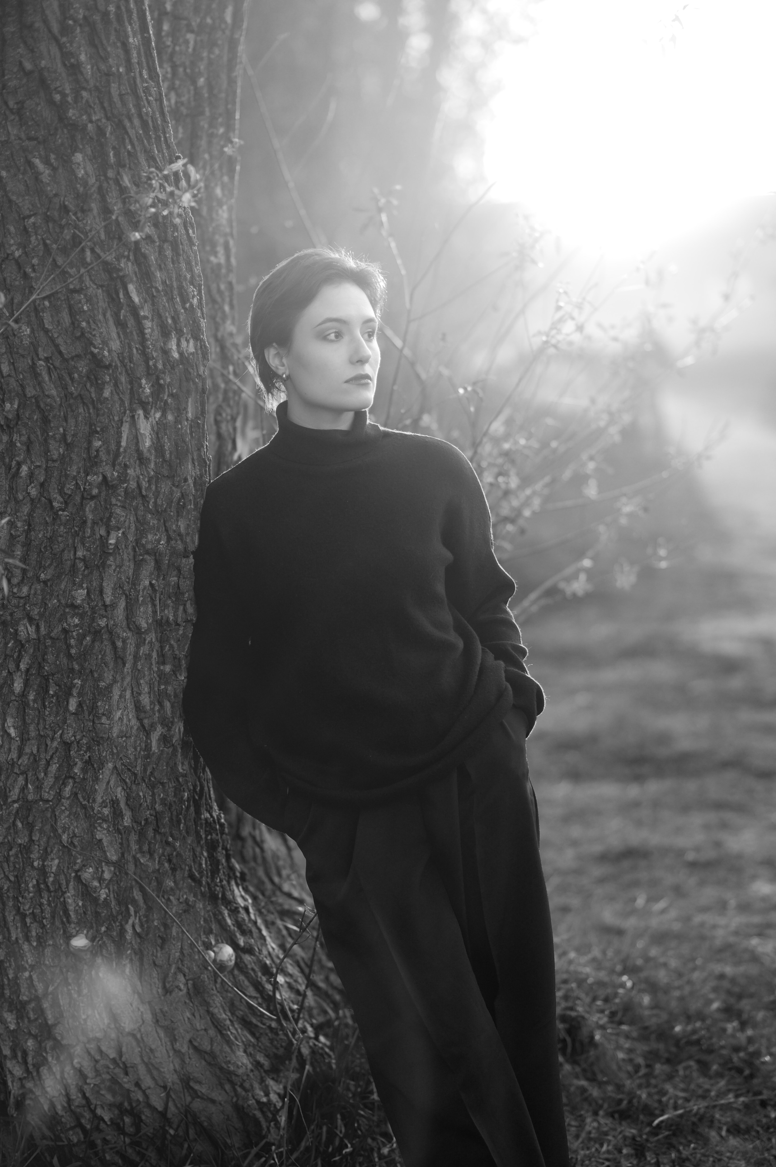 Портретная фотосъемка на природе с Юлией Горозия