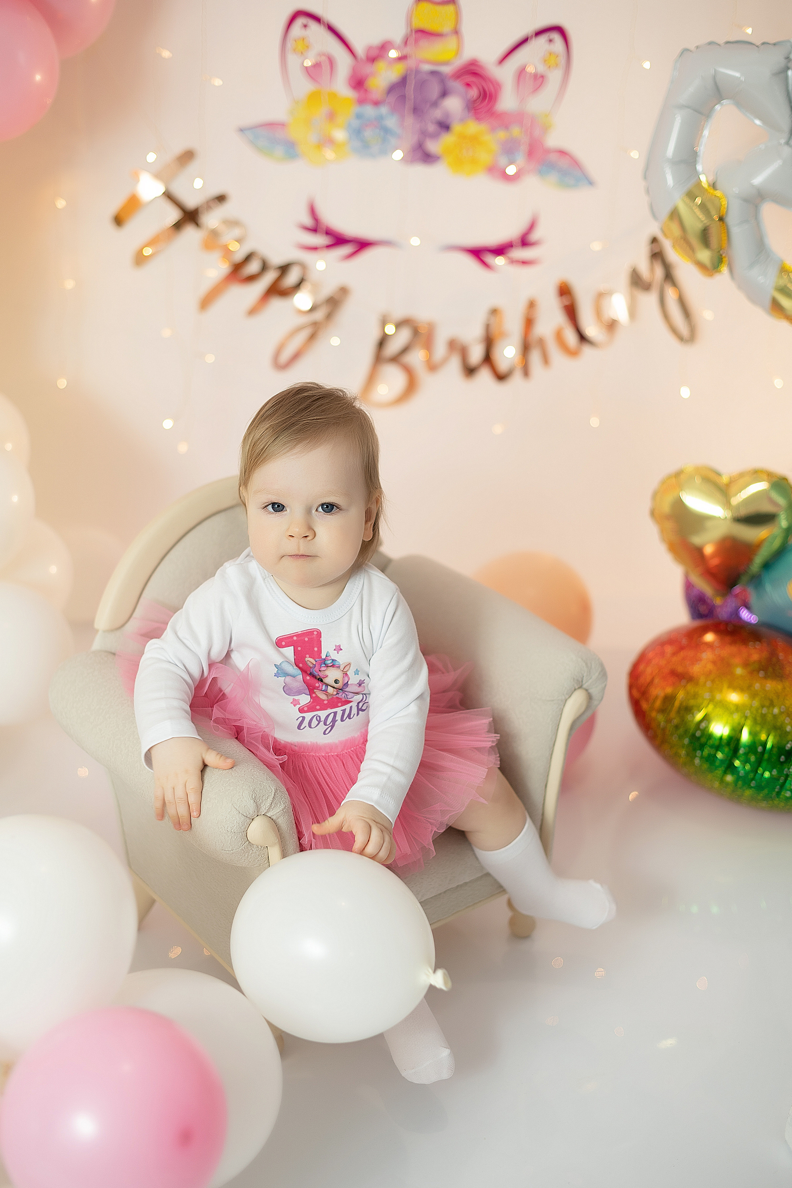 Первый годик Катюшке. Детский и семейный фотограф в Красноярске. Фотосессии новорожденных малышей до 1 месяца