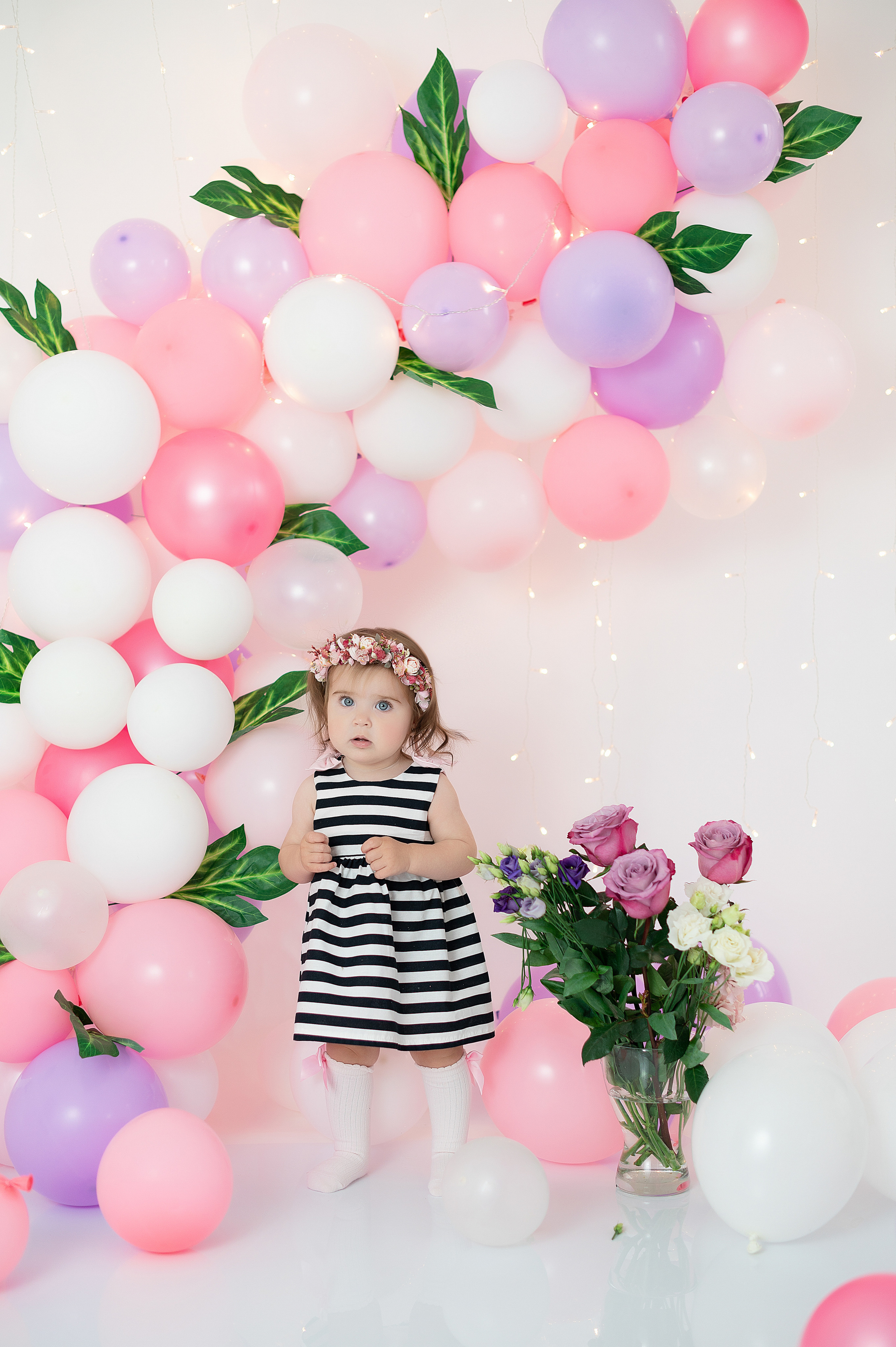 Первый годик Эвелине. Детский и семейный фотограф в Красноярске. Фотосессии новорожденных малышей до 1 месяца