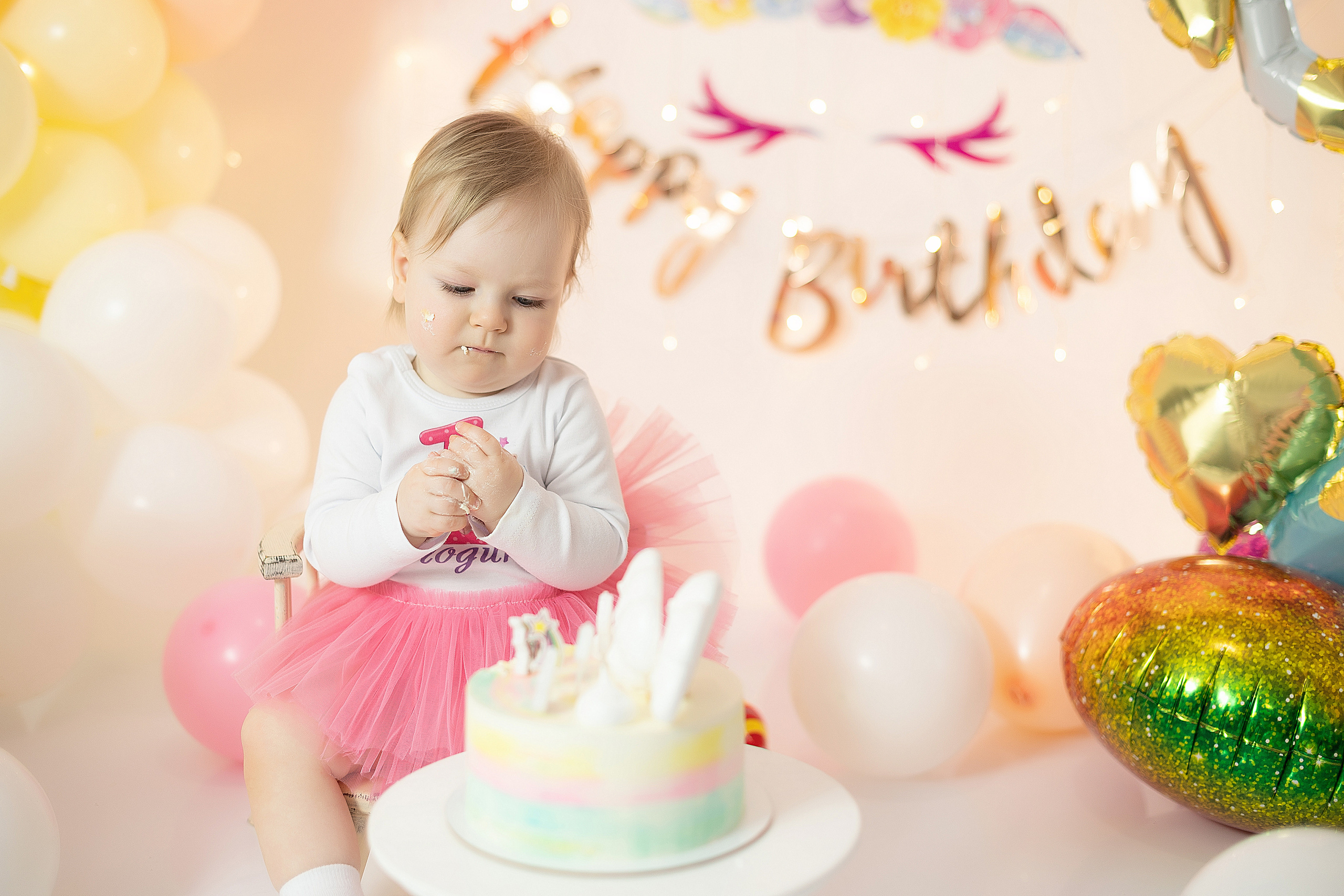 Первый годик Катюшке. Детский и семейный фотограф в Красноярске. Фотосессии новорожденных малышей до 1 месяца